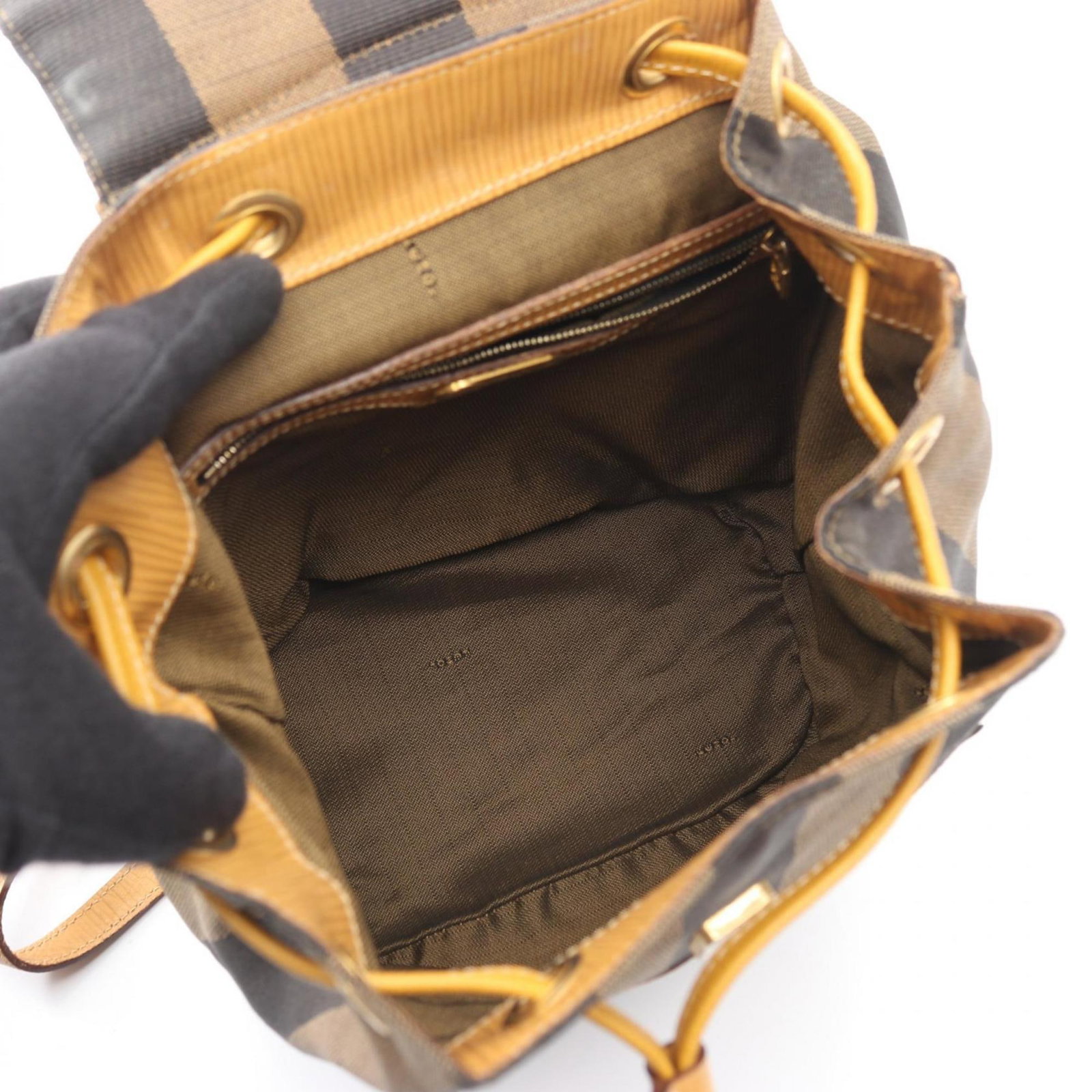 Fendi Canvas Leather Backpack - 3
