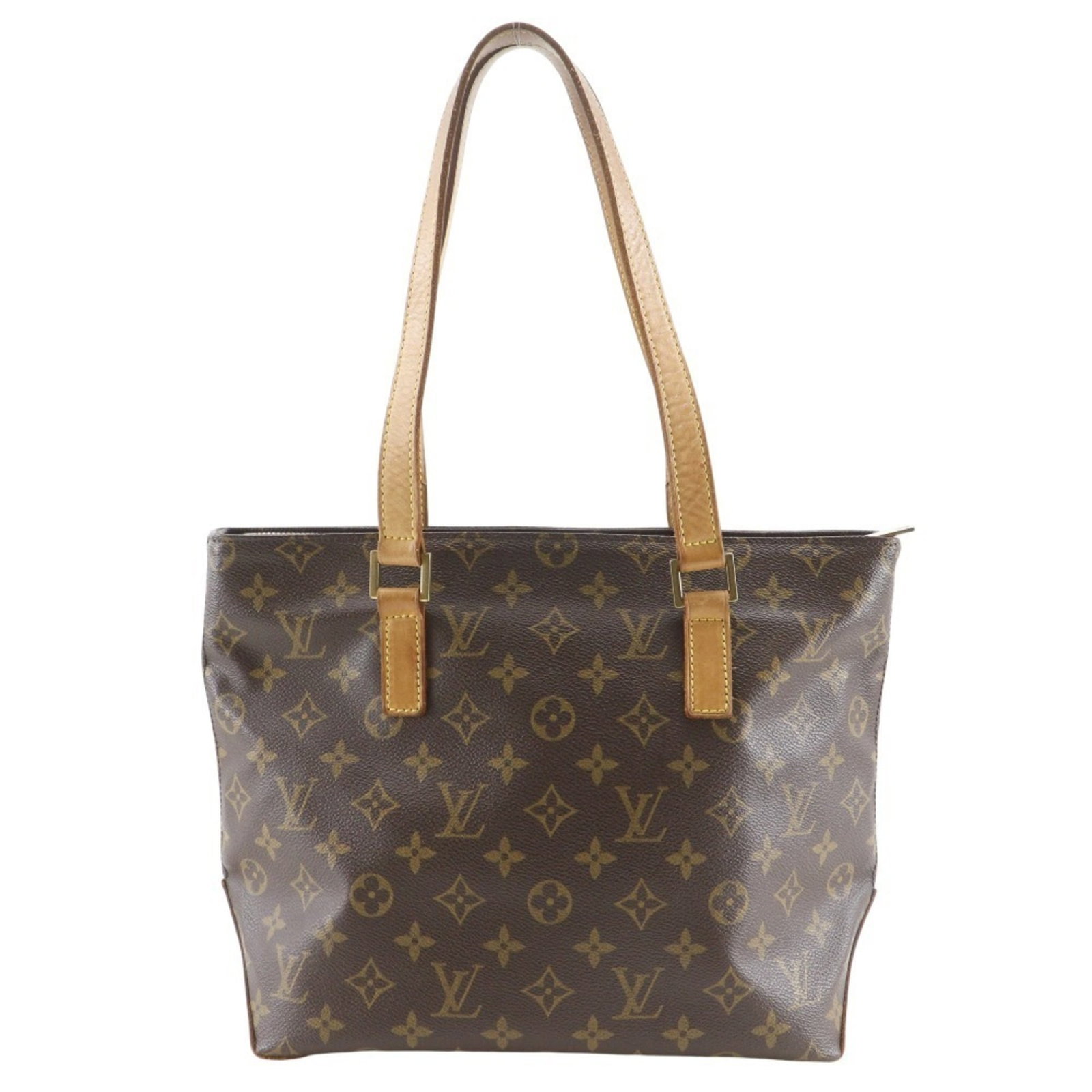Louis Vuitton Monogram Tote: Louis Vuitton Monogram Tote Brown Louis Vuitton Monogram Tote with classic 24cm x 28cm x 14cm dimensions, featuring the iconic monogram pattern. This stylish tote bag is made from high-quality