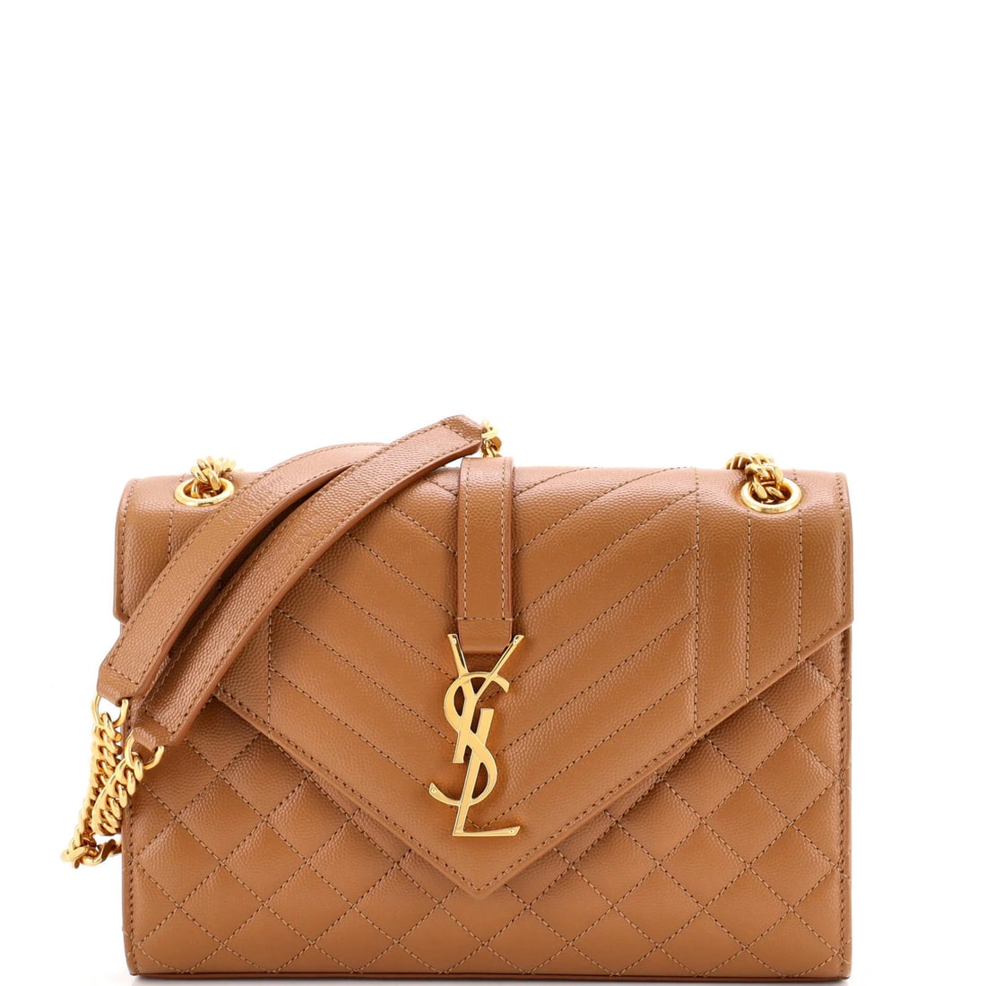 Saint Laurent Classic Monogram Envelope Satchel Mixed Matelasse Leather Medium: Saint Laurent Classic Monogram Envelope Satchel Mixed Matelasse Leather Medium This Saint Laurent Classic Monogram Envelope Satchel is a timeless piece of mixed matelasse leather craftsmanship,