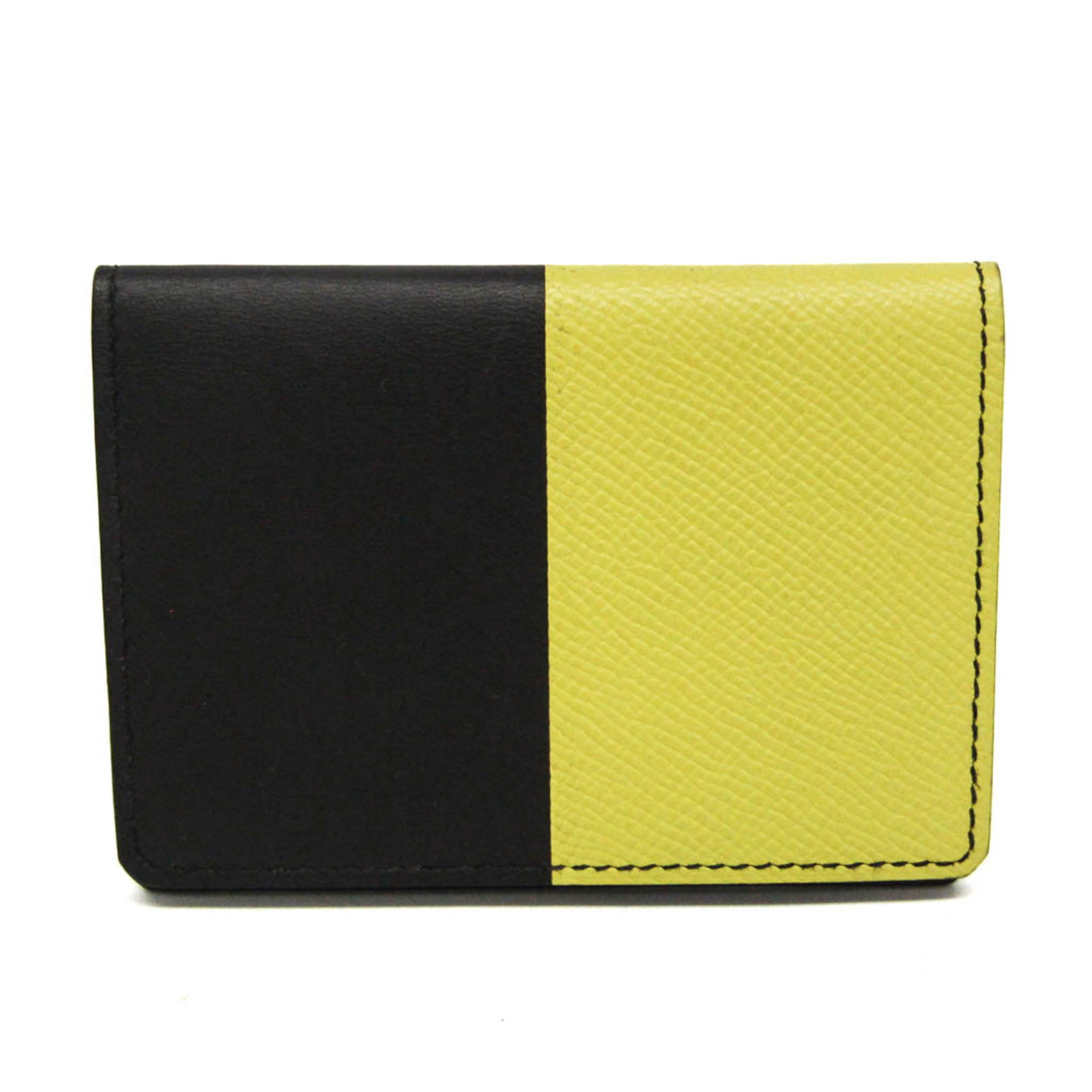 Hermes Card Case Leather: Hermes Card Case Leather The Hermes Card Case Leather is a sleek and sophisticated accessory, crafted from high-quality black leather. Its compact size and inner card holder make it a practical and