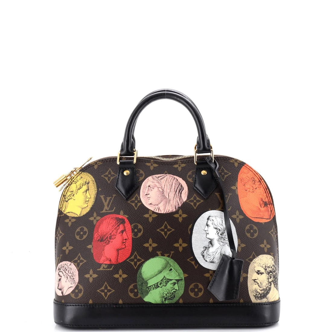 Louis Vuitton Alma Handbag Limited Edition Fornasetti Cameo Monogram Canvas PM (1 of 7)