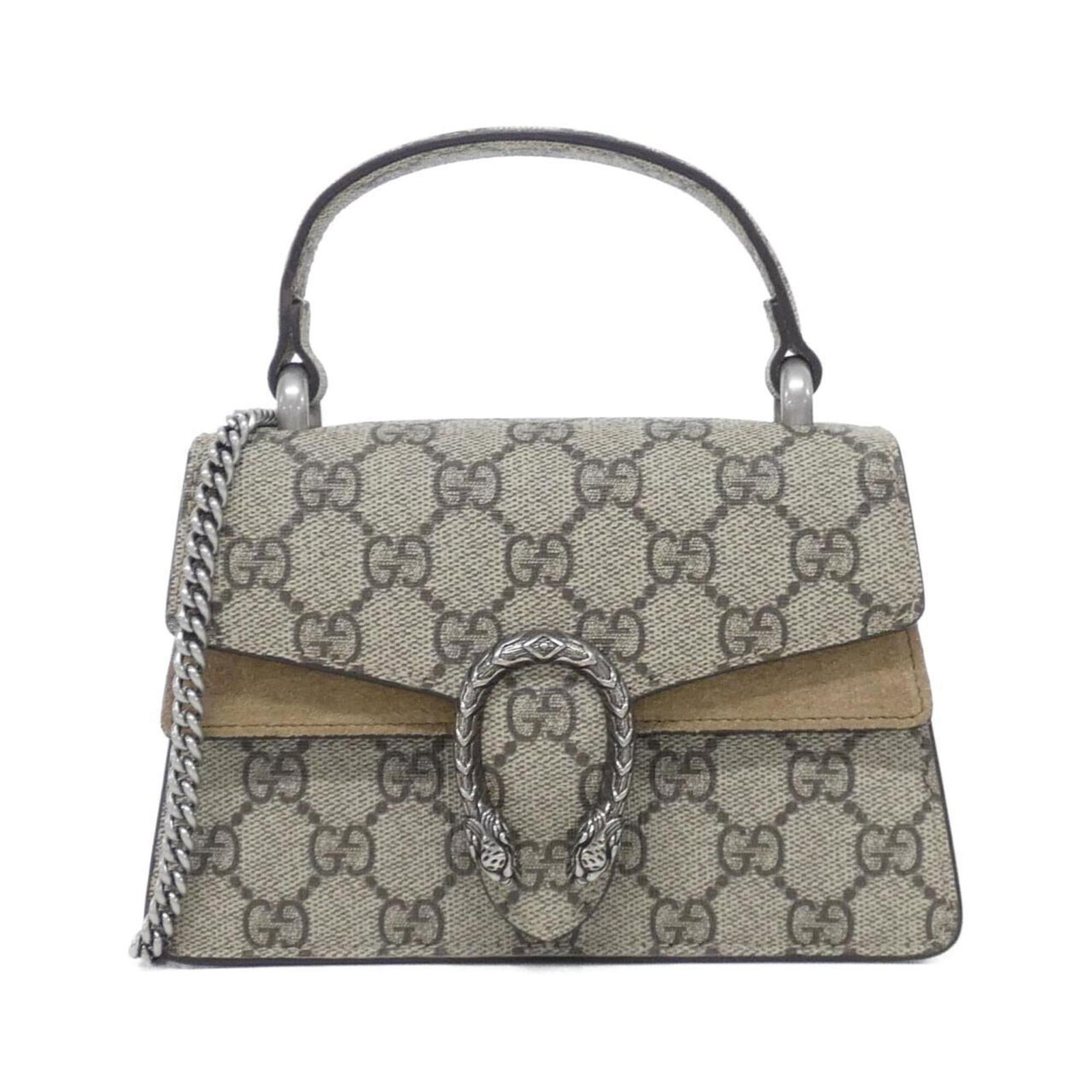 Gucci Handbag Supreme Gg: Gucci Handbag Supreme Gg The Gucci Supreme GG handbag boasts a classic beige color and sleek silver hardware, adding a touch of sophistication to any outfit. Made from high-quality GG Supreme