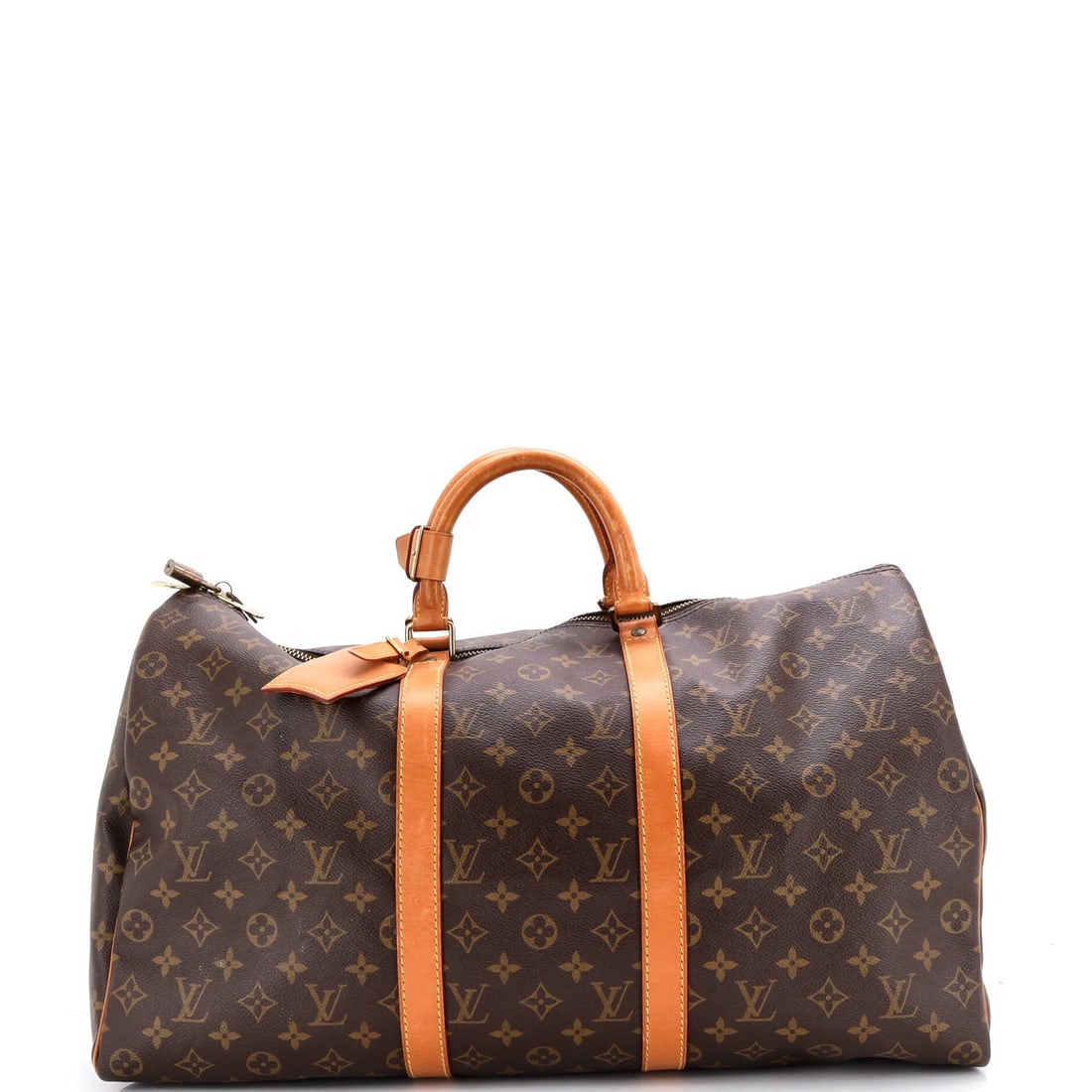 Canvas Monogram Bag Louis Vuitton Keepall 50: Canvas Monogram Bag Louis Vuitton Keepall 50 Canvas Monogram Bag Louis Vuitton Keepall 50 - A Timeless Brown Duffle with Classic Monogram Pattern.This Louis Vuitton Keepall 50 bag features a rich brow