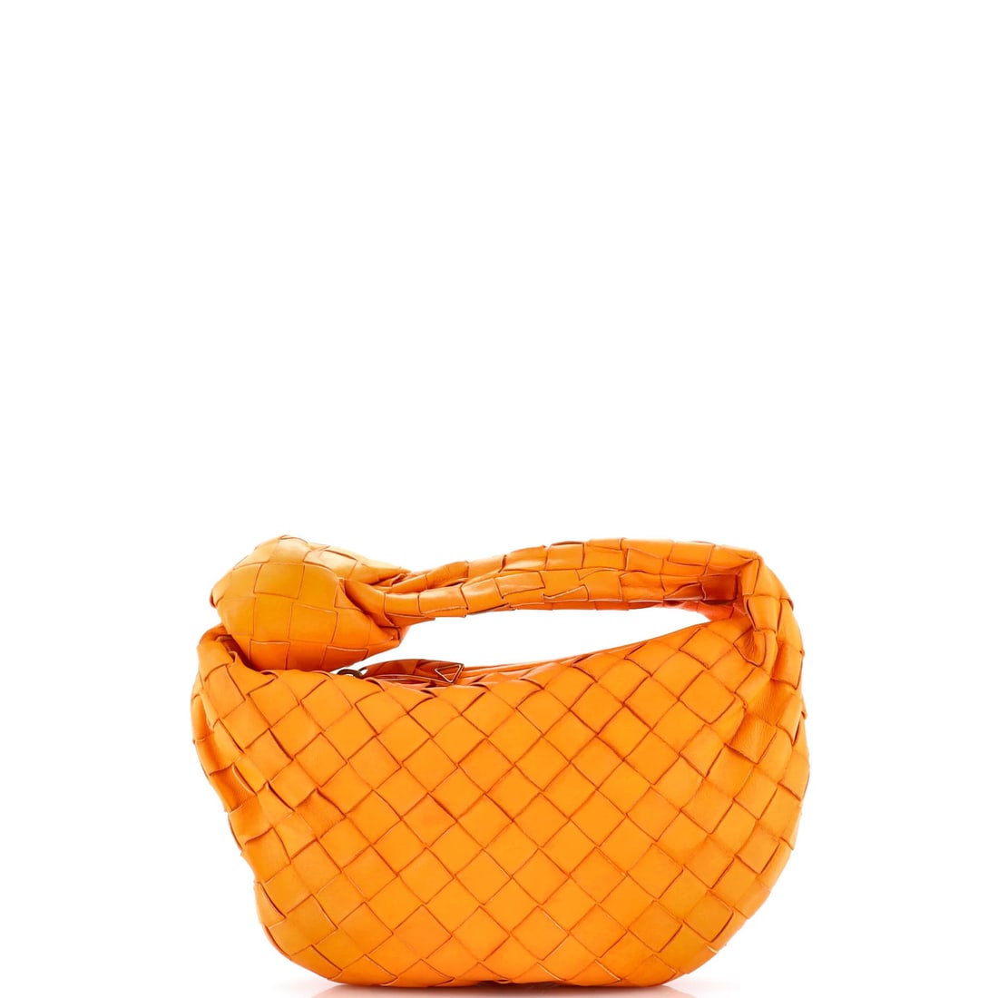 Bottega Veneta BV Jodie Hobo Intrecciato Nappa Mini: Bottega Veneta BV Jodie Hobo Intrecciato Nappa Mini The Bottega Veneta BV Jodie Hobo Intrecciato Nappa Mini is a vibrant orange mini hobo bag featuring the iconic Intrecciato woven leather design.