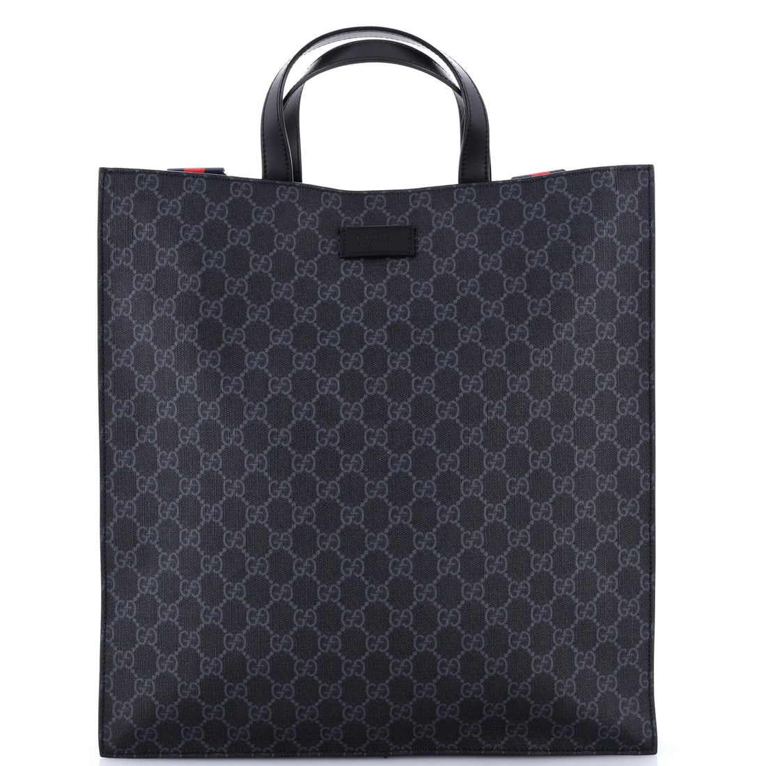 Soft Gucci Convertible Open Tall Coated Canvas Tote: Soft Gucci Convertible Open Tall Coated Canvas Tote Soft Gucci Convertible Open Tall Coated Canvas Tote in Black features a convertible design with a soft open top, perfect for effortless style. With