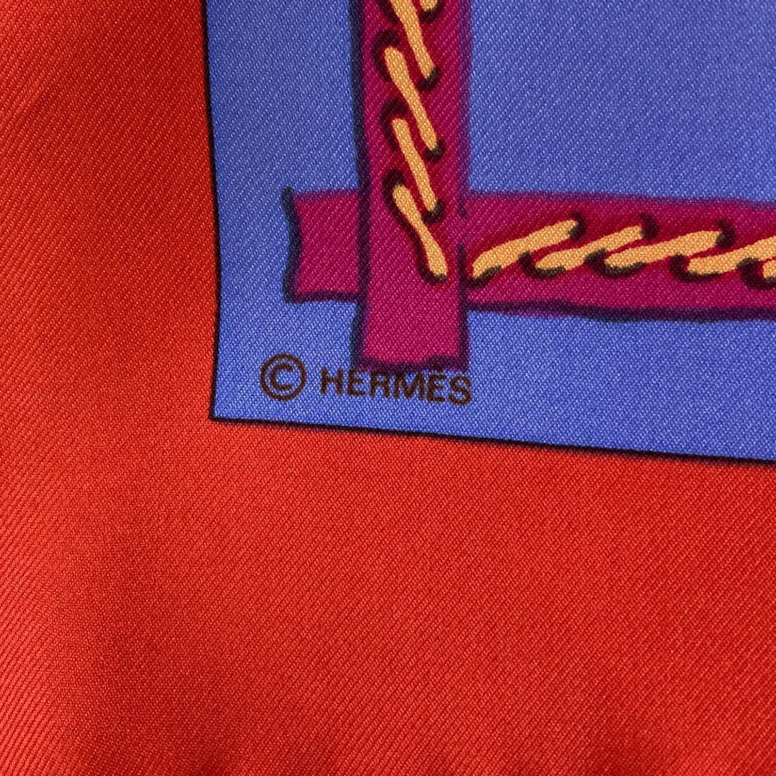 Silk Hermes Scarf - 6