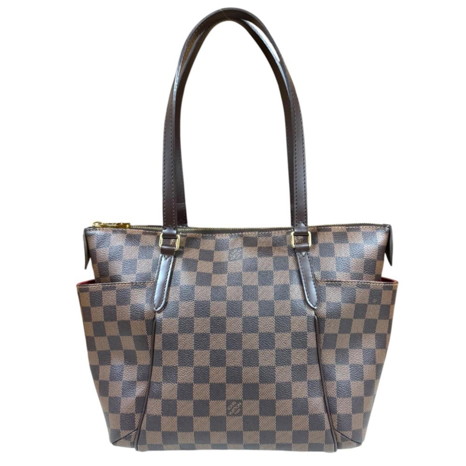Damier Canvas Louis Vuitton Tote: Damier Canvas Louis Vuitton Tote Damier Canvas Louis Vuitton Tote in Brown, a classic design featuring iconic Damier pattern, made from high-quality Damier Canvas material, with a timeless brown