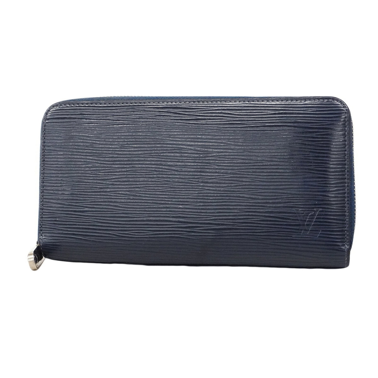 Long Wallet Louis Vuitton Bi Fold: Long Wallet Louis Vuitton Bi Fold Navy Long Wallet Bi Fold from Louis Vuitton, featuring a classic design with a signature monogram pattern, measures 10.5cm x 19.5cm x 2.5cm and is made of