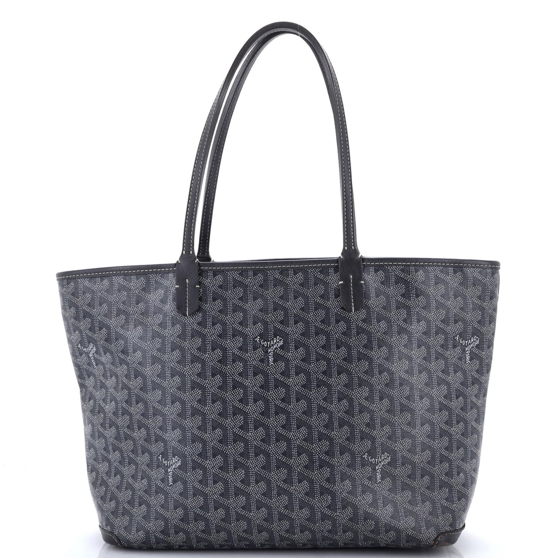 Canvas tote Coated Goyard Artois: Canvas tote Coated Goyard Artois Canvas tote in gray, featuring the iconic Goyard Artois style with coated canvas exterior and white interior. The tote showcases a classic design with heavy corner