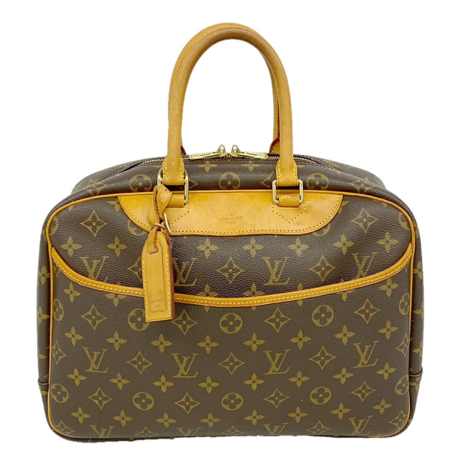 Handbag Louis Vuitton: Handbag Louis Vuitton Brown Louis Vuitton handbag with dimensions 26cm x 34cm x 13cm, perfect for everyday use. Made with signature craftsmanship, this stylish bag features a classic design that