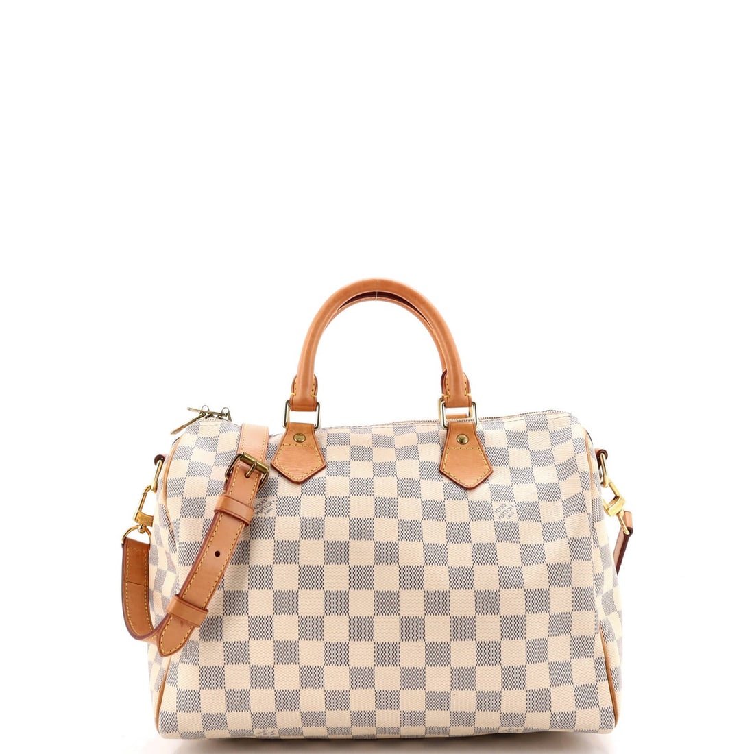 Speedy Damier Louis Vuitton 30 Bandouliere Bag: Speedy Damier Louis Vuitton 30 Bandouliere Bag Speedy Damier Louis Vuitton 30 Bandouliere Bag is a timeless and iconic shoulder bag, featuring a crisp white canvas exterior with a Damier 30 pattern.