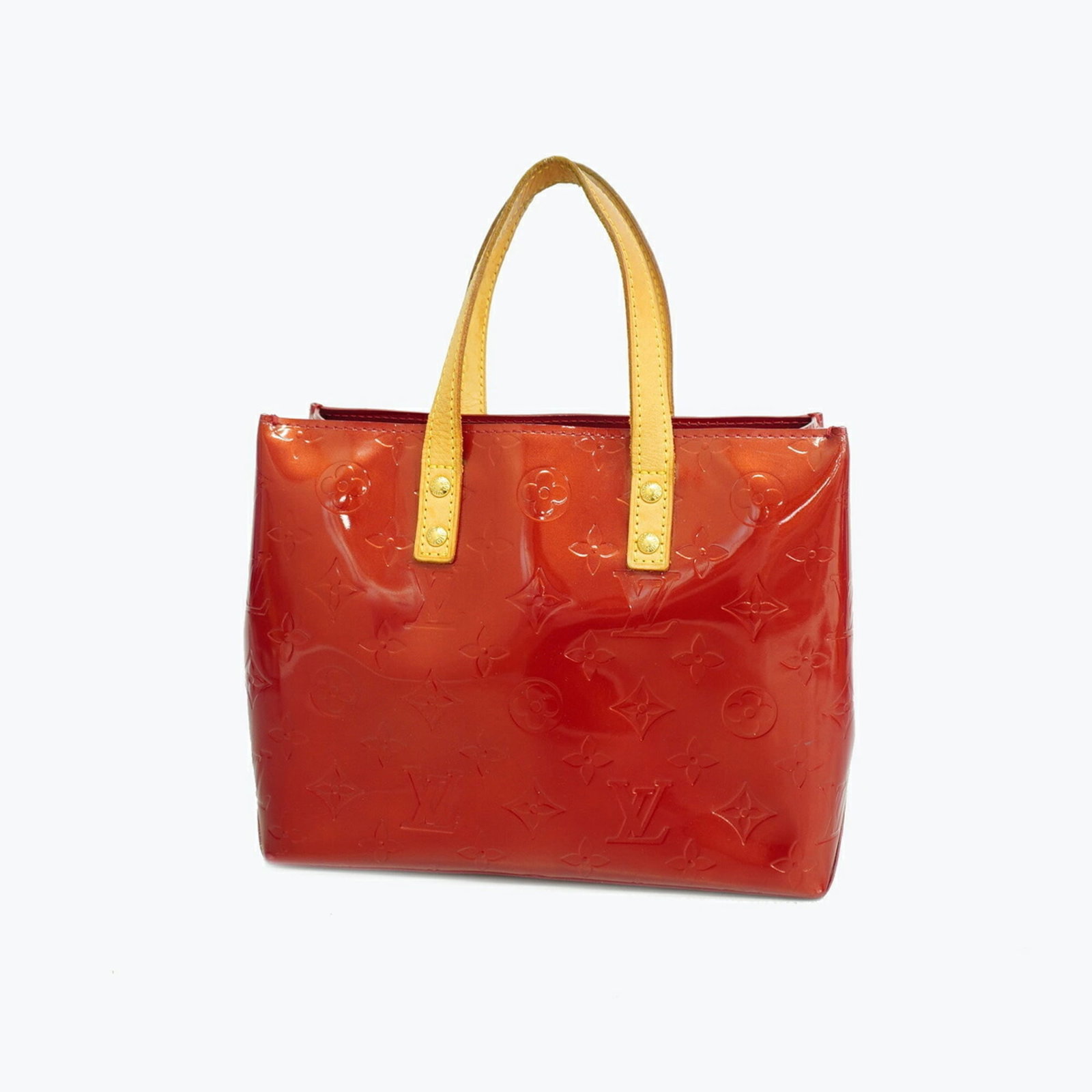 Handbag Louis Vuitton: Handbag Louis Vuitton Louis Vuitton's iconic handbag boasts a striking Pomme d'amour color, a signature design element that adds a touch of elegance to this stylish accessory. Measuring 18cm x 22cm x
