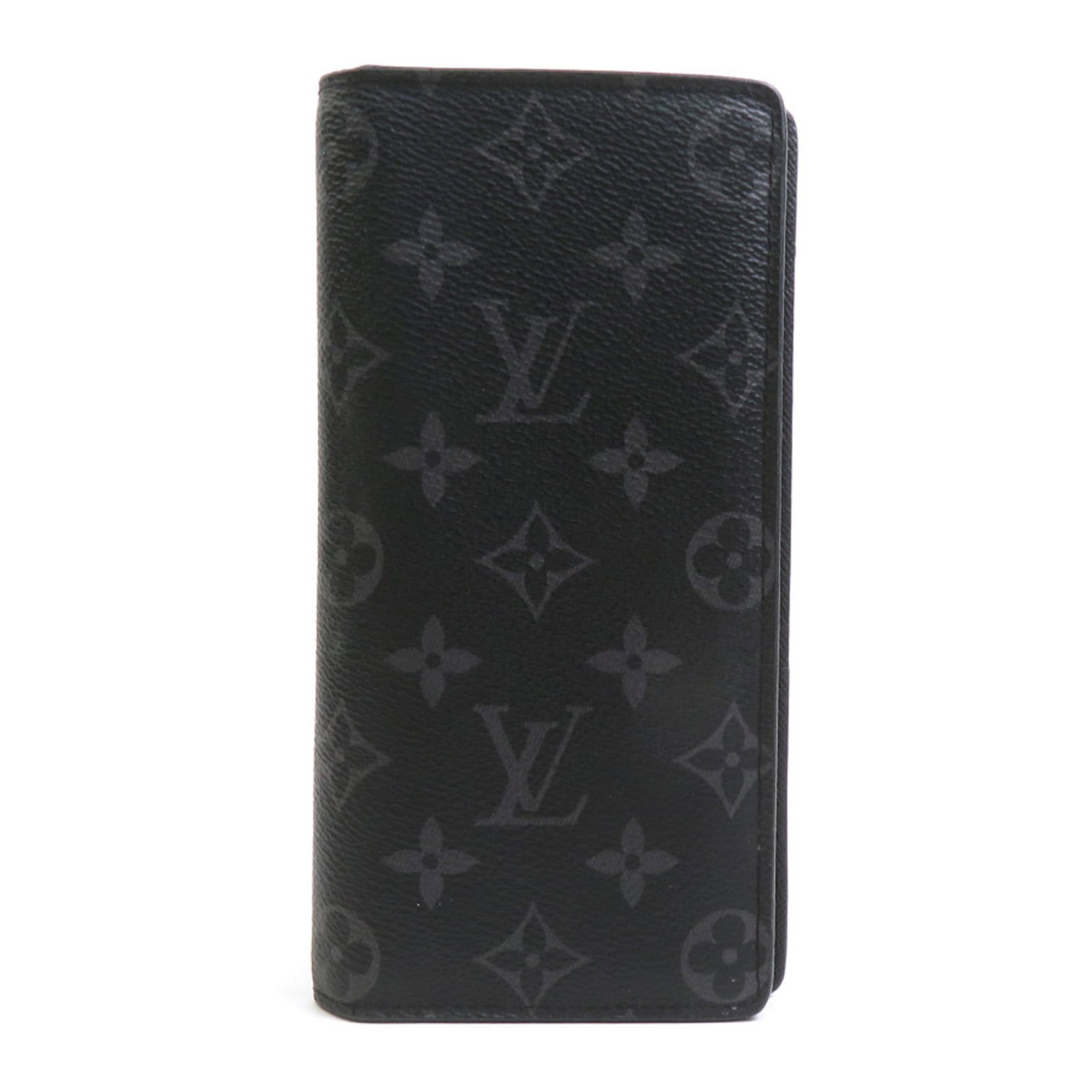 Monogram Eclipse Vuitton Bi Fold Long Wallet: Monogram Eclipse Vuitton Bi Fold Long Wallet Monogram Eclipse Vuitton Bi Fold Long Wallet: A sleek and sophisticated accessory, this black Monogram Eclipse long wallet features the iconic Louis