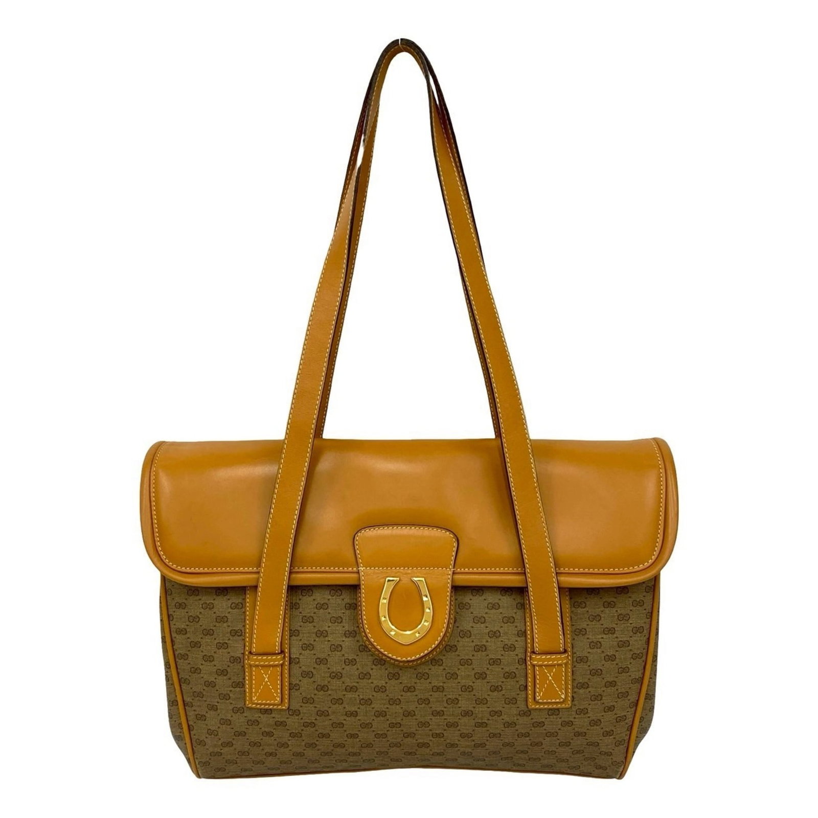 Shoulder Bag Tote Leather Pvc Gucci Bag: Shoulder Bag Tote Leather Pvc Gucci Bag Brown Leather and PVC Gucci Shoulder Bag Tote. This Gucci bag features a unique combination of leather and PVC materials, adding a touch of modernity to its