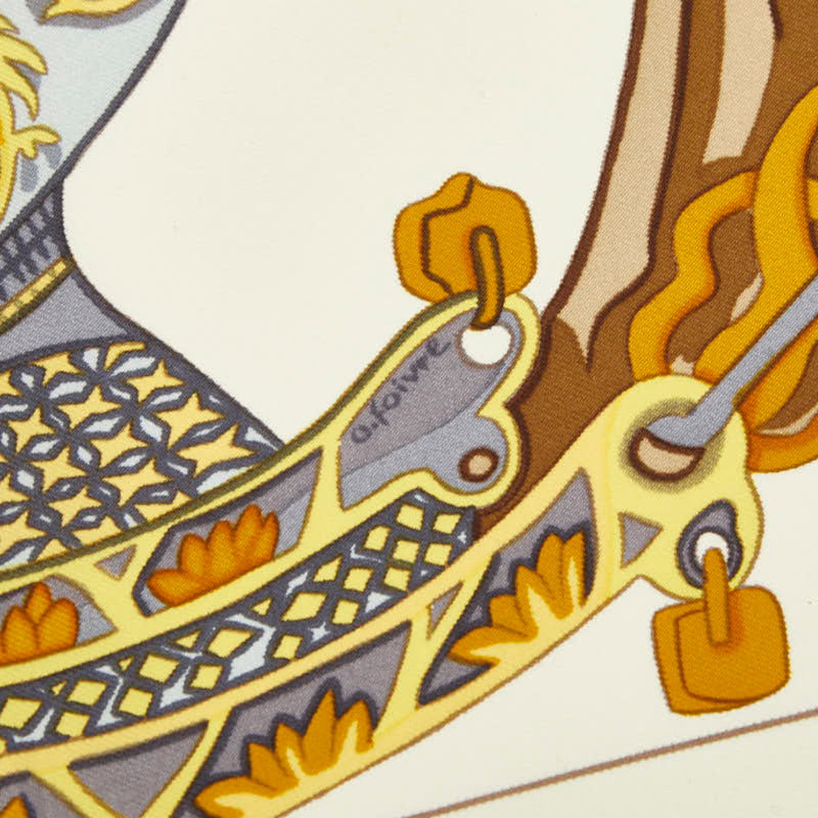 Silk Hermes Scarf - 3
