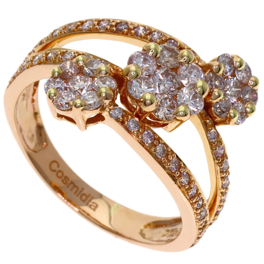 Diamond Jewel Cosmidia Ring K18 Pink Gold 4.6G: Diamond Jewel Cosmidia Ring K18 Pink Gold 4.6G K18 Pink Gold 4.6G Diamond Ring for a touch of luxury. This diamond jewel cosmidia ring boasts a 4.6G diamond, set in K18 pink gold, making it a
