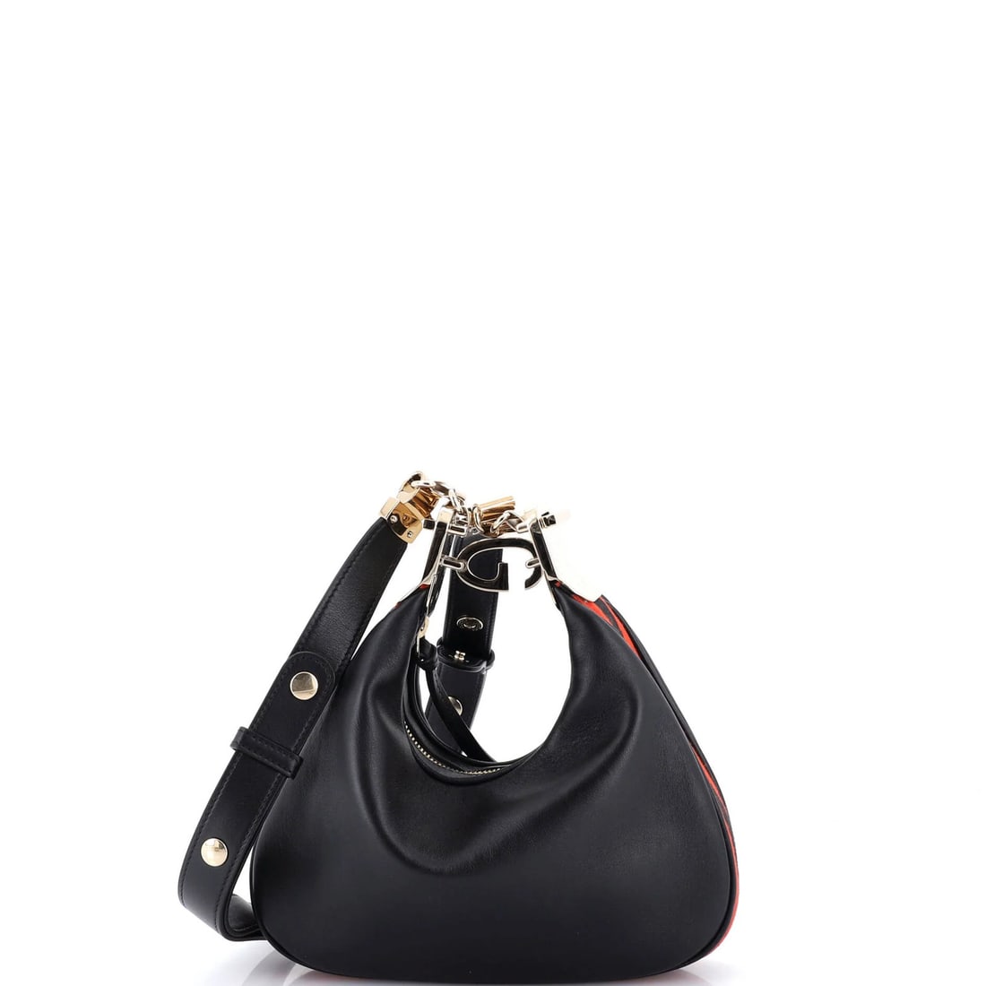 Small Leather Bag Attache Gucci: Small Leather Bag Attache Gucci Small Leather Bag Attache Gucci in Black Faux Leather. This cross body bag features a neutral interior, gold tone hardware, and a classic attache design. With minor scu