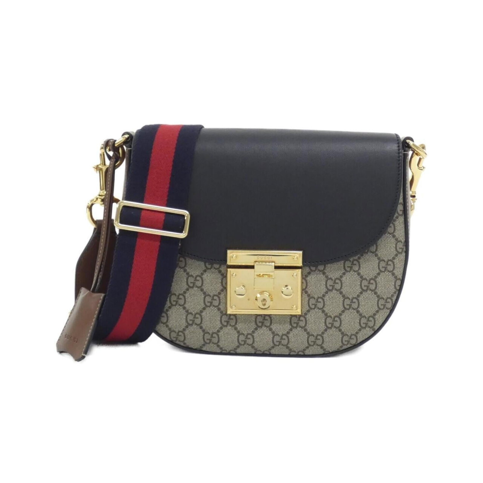 Gucci Shoulder Bag Gg Supreme Leather: Gucci Shoulder Bag Gg Supreme Leather GG Supreme Leather shoulder bag from Gucci, featuring a classic design with a beige and black color combination. The bag measures 20cm x 25cm x 7cm and is made