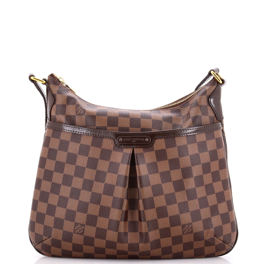 Handbag Damier Bloomsbury Louis Vuitton: Handbag Damier Bloomsbury Louis Vuitton Brown canvas coated Louis Vuitton Damier Bloomsbury cross body bag with scuffs, edge wear, and minor creases on exterior. The bag features a sturdy gold and