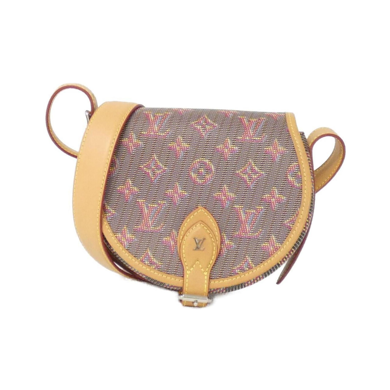 Shoulder Bag Leather Louis Vuitton: Shoulder Bag Leather Louis Vuitton Rose leather shoulder bag with silver hardware, crafted from high-quality calf leather. Measuring 15cm x 18cm x 8cm, this stylish accessory features a classic