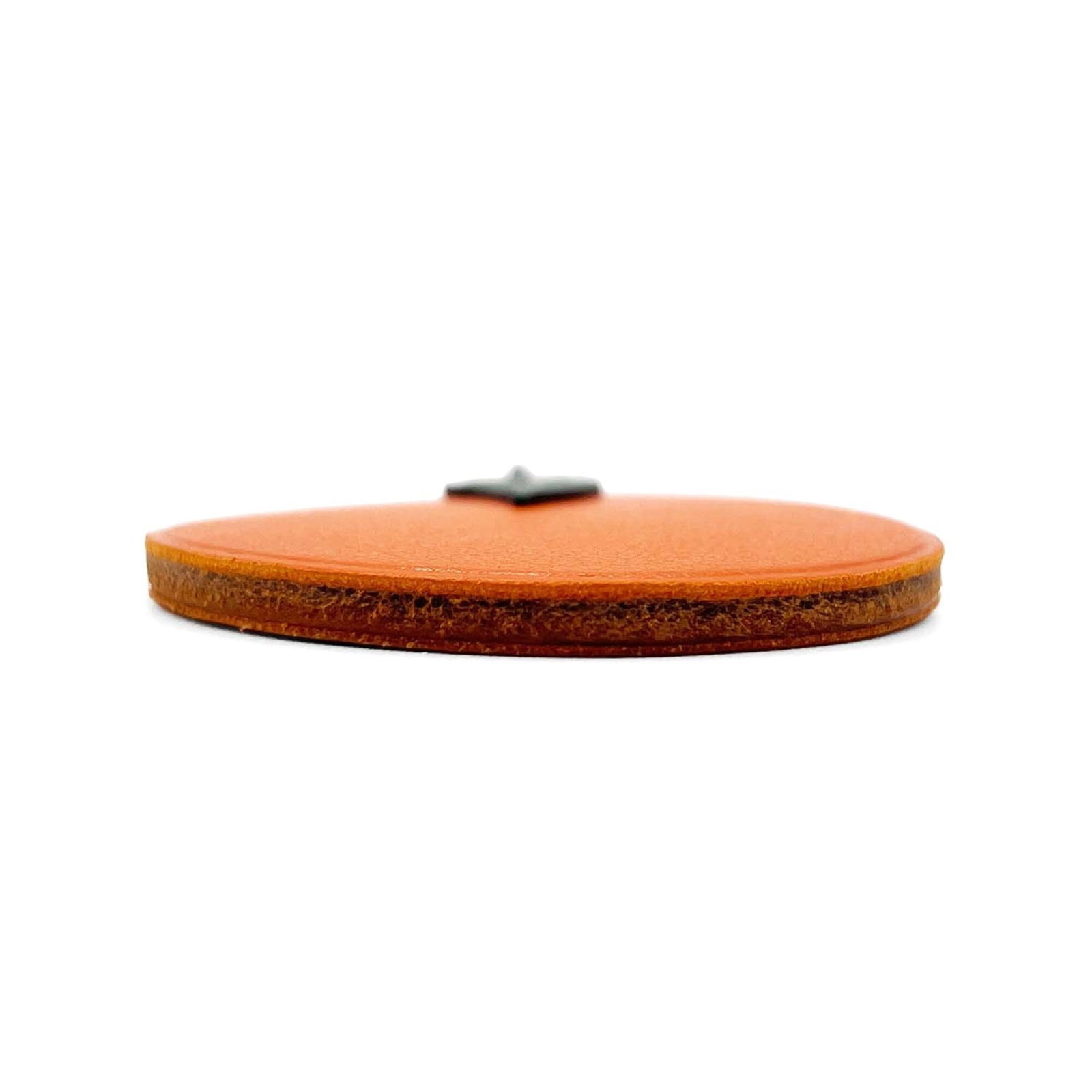 Silver Hermes Leather Keyring 925 - 4