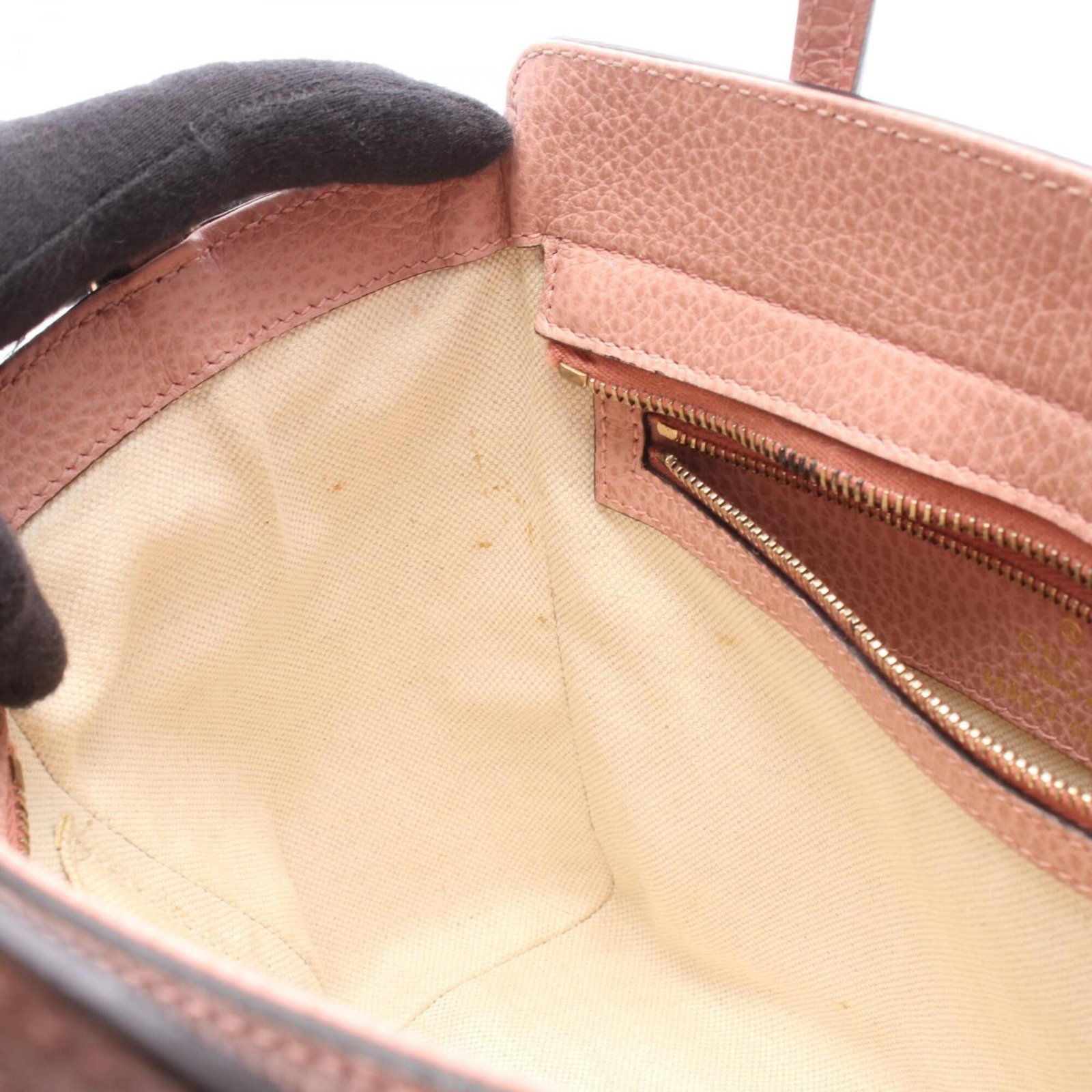 Handbag Leather Gucci - 5