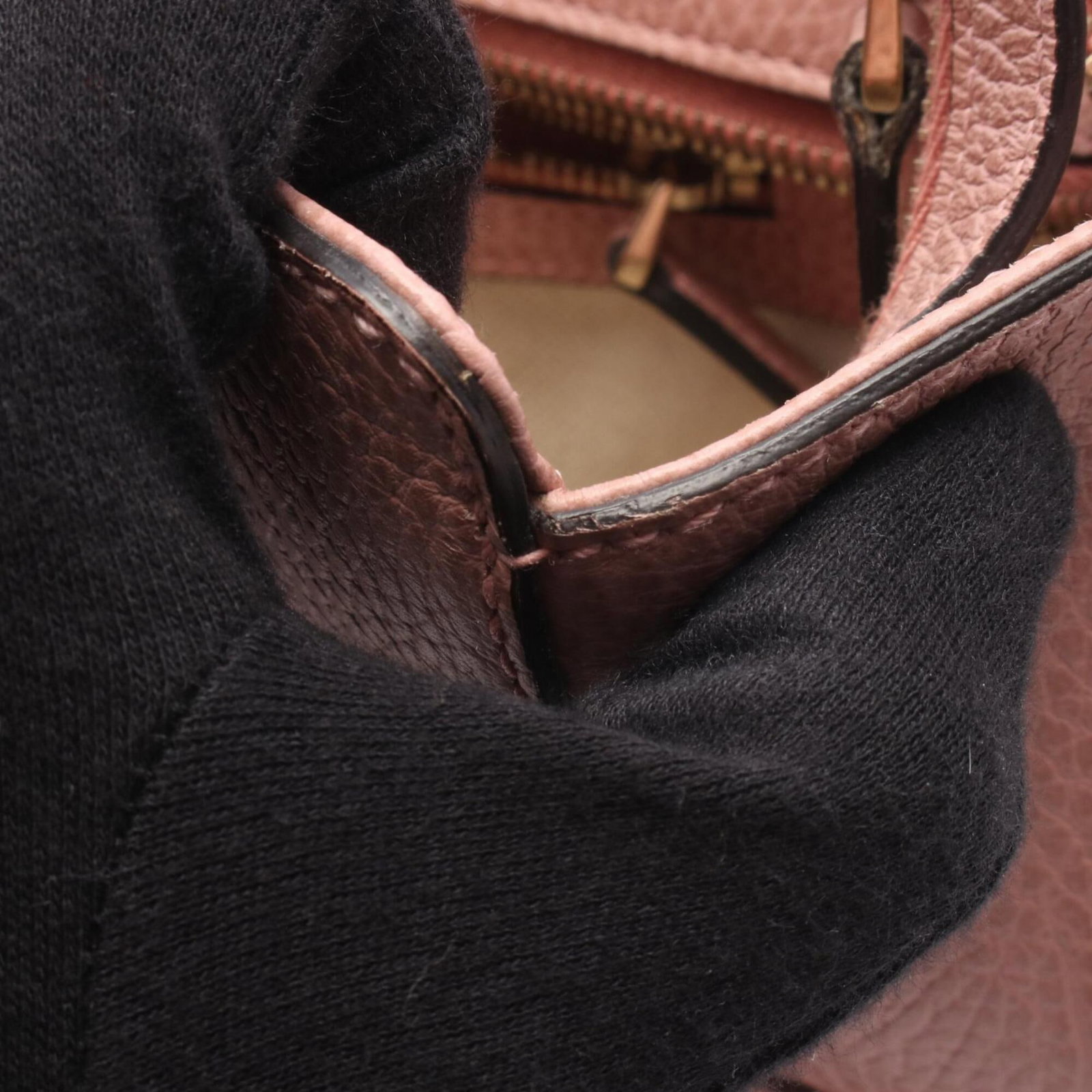 Handbag Leather Gucci - 7
