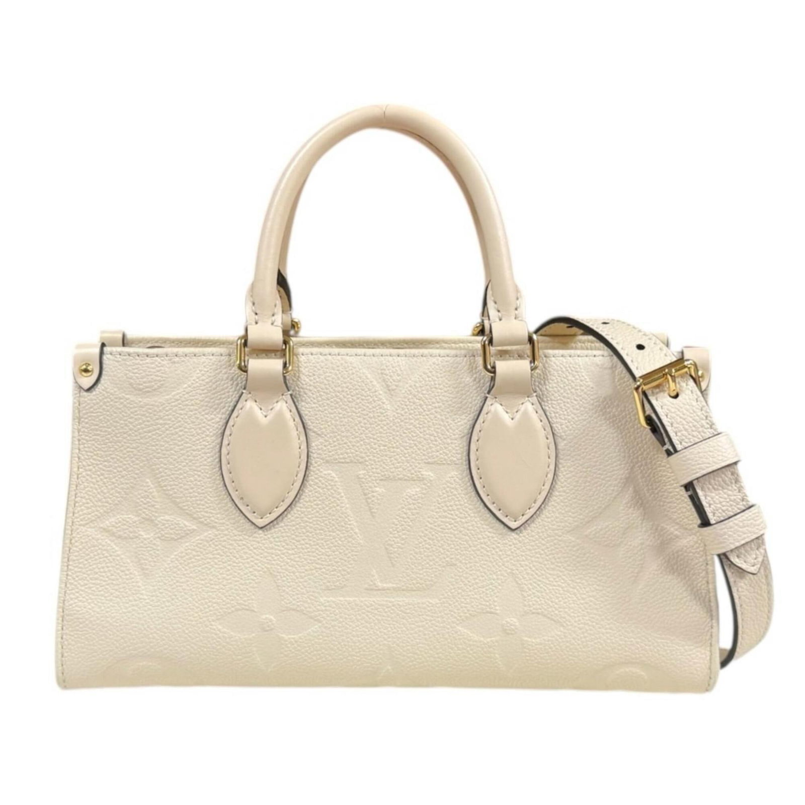 Shoulder Bag Monogram Louis Vuitton Empreinte: Shoulder Bag Monogram Louis Vuitton Empreinte The Louis Vuitton Empreinte shoulder bag boasts a classic design with a timeless beige color, perfectly complemented by the iconic Monogram Empreinte patt