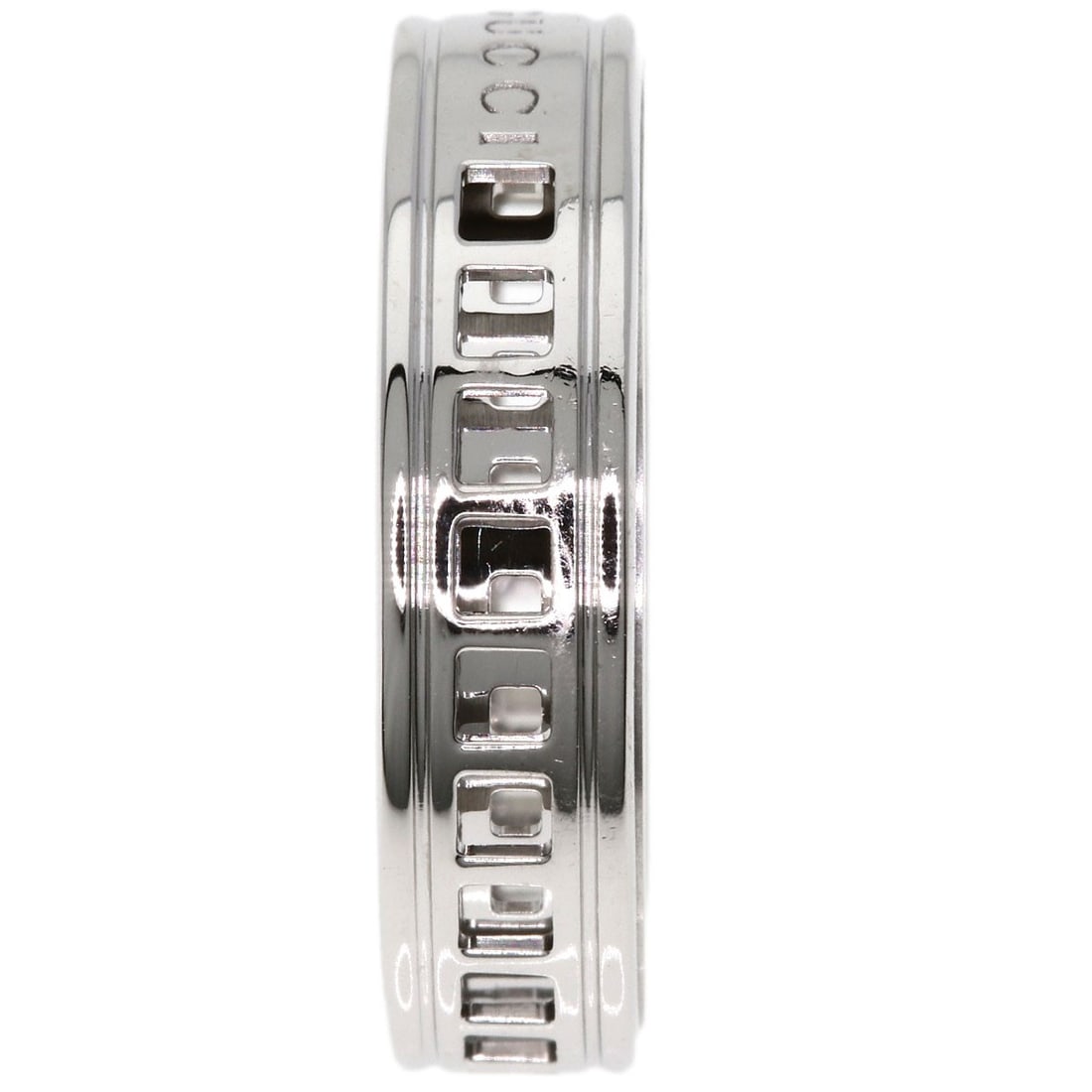 K18 White Gold Gucci Scroll Ring - 3