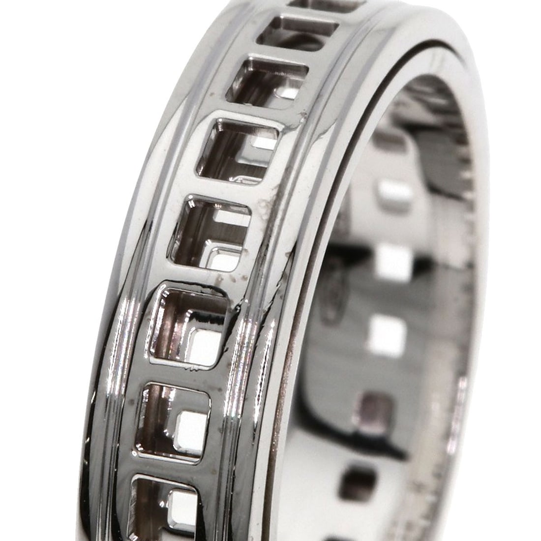 K18 White Gold Gucci Scroll Ring - 7