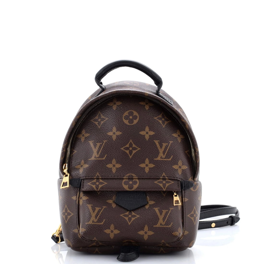 Vuitton Palm Springs Backpack Canvas Mini Monogram: Vuitton Palm Springs Backpack Canvas Mini Monogram This Louis Vuitton Palm Springs Backpack Canvas Mini Monogram is a stylish and compact accessory, featuring a classic brown canvas exterior with a