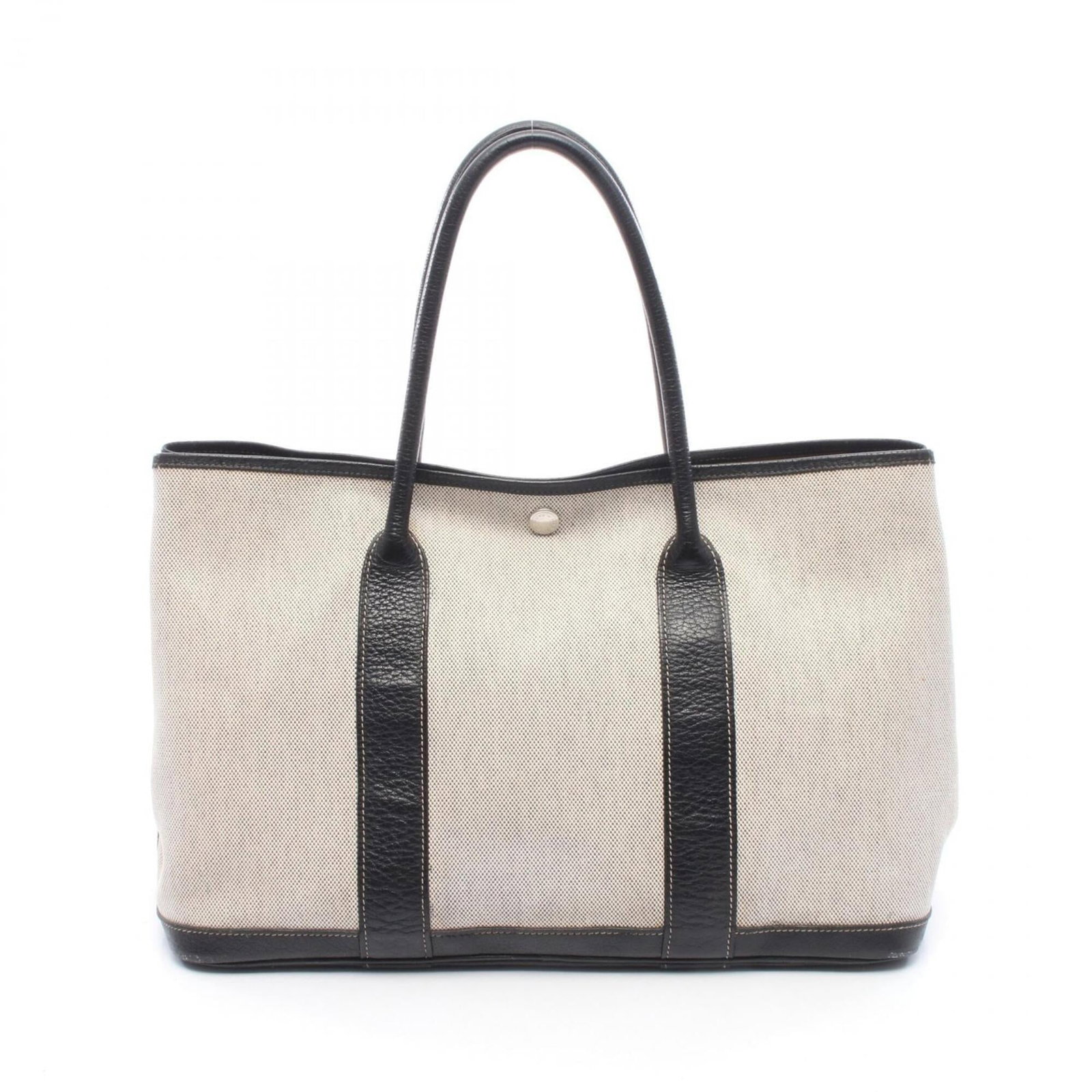 Hermes Handbag Tote Bag Toile H Buffalo Leather: Hermes Handbag Tote Bag Toile H Buffalo Leather Toile H Buffalo Leather Handbag Tote Bag from Hermes, featuring a classic design with a timeless black and gray color combination. Made from