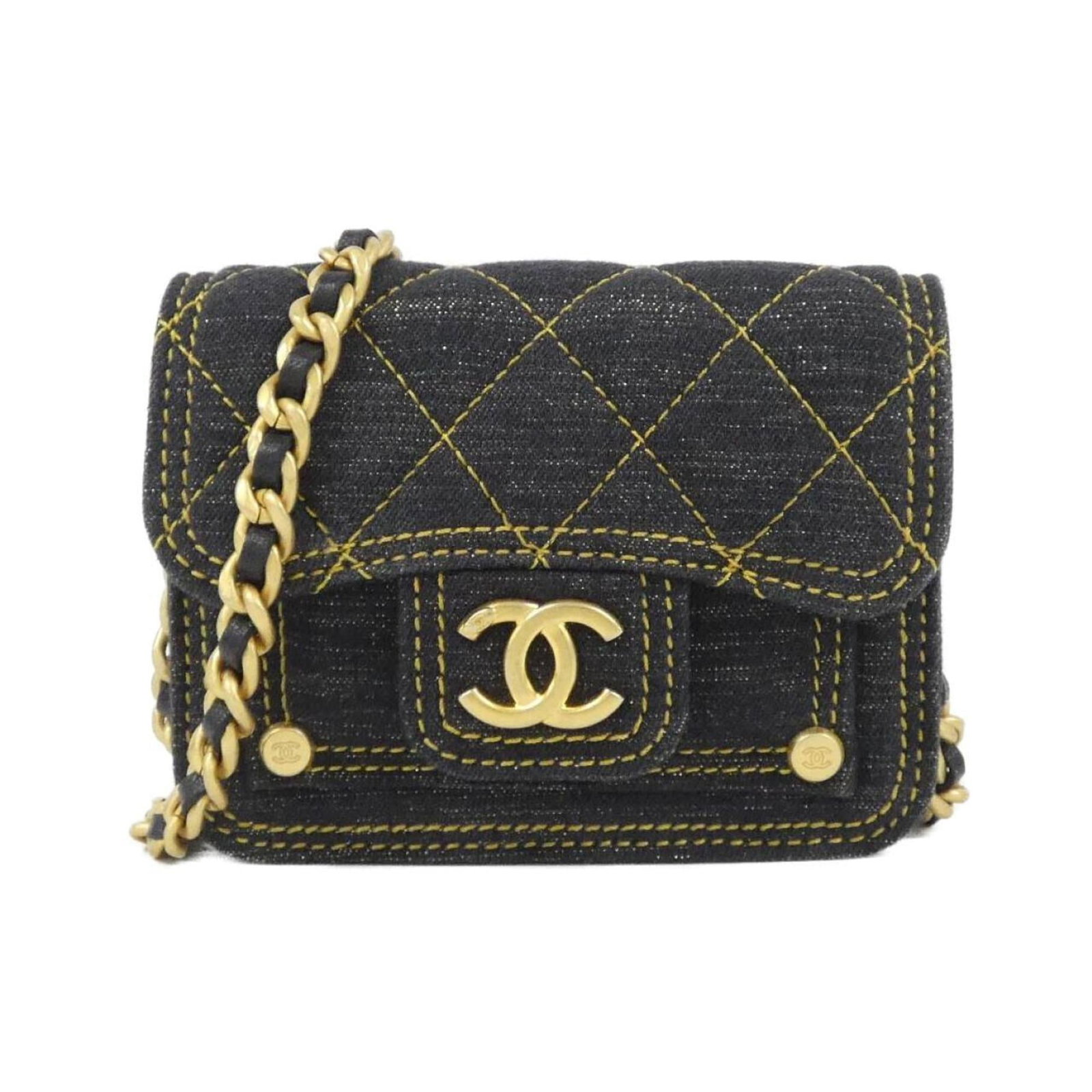Shoulder Bag Denim Handbag: Shoulder Bag Denim Handbag Denim shoulder bag with a sleek black design, measuring 9cm x 12cm x 3cm. This stylish bag features a denim material and a compact size, making it perfect for everyday use. 