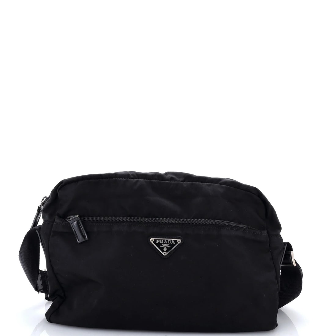 Tessuto Medium Prada Front Pocket Camera Bag: Tessuto Medium Prada Front Pocket Camera Bag Tessuto Medium Prada Front Pocket Camera Bag - A versatile and stylish accessory with a classic design, this medium-sized cross body bag features a front p