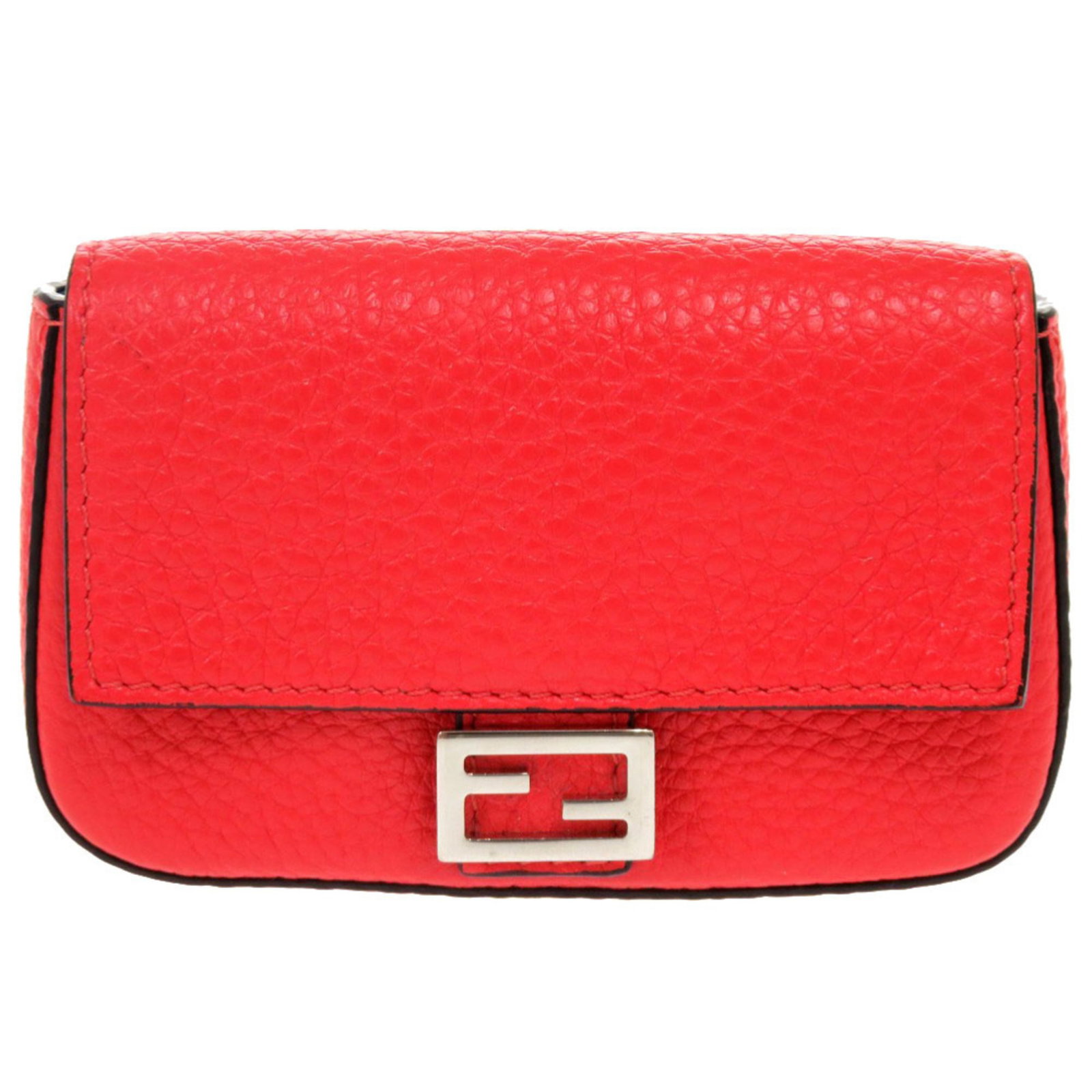Case Business Card Leather Fendi: Case Business Card Leather Fendi Fendi's red leather business card case is a stylish accessory for those who appreciate luxury details. Made from high-quality leather, this compact case measures 7cm