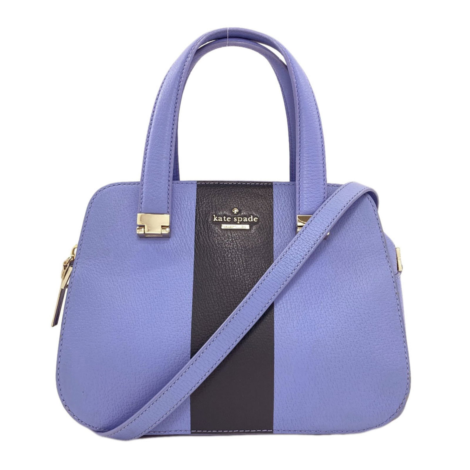 Kate Spade Leather Handbag: Kate Spade Leather Handbag Blue Kate Spade Leather Handbag, 20cm x 26cm x 13.5cm, features a stylish and compact design. Made from high-quality leather, this handbag boasts a vibrant blue color that