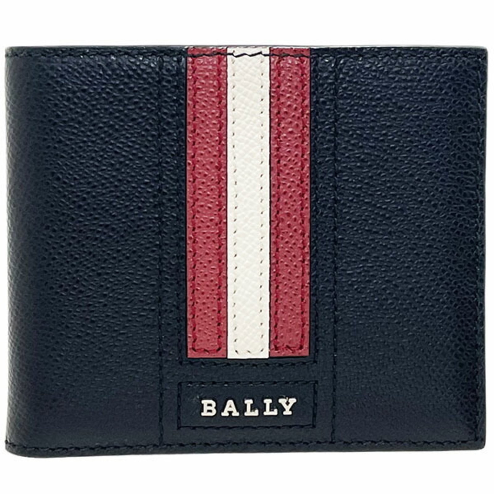 Bally Bill Wallet (Bi-Fold) Leather: Bally Bill Wallet (Bi-Fold) Leather Bally Bill Wallet (Bi-Fold) Leather is a sleek, black leather bi-fold wallet with a slim profile, measuring 9cm x 10.5cm x 1.5cm. Its classic design and simple colo