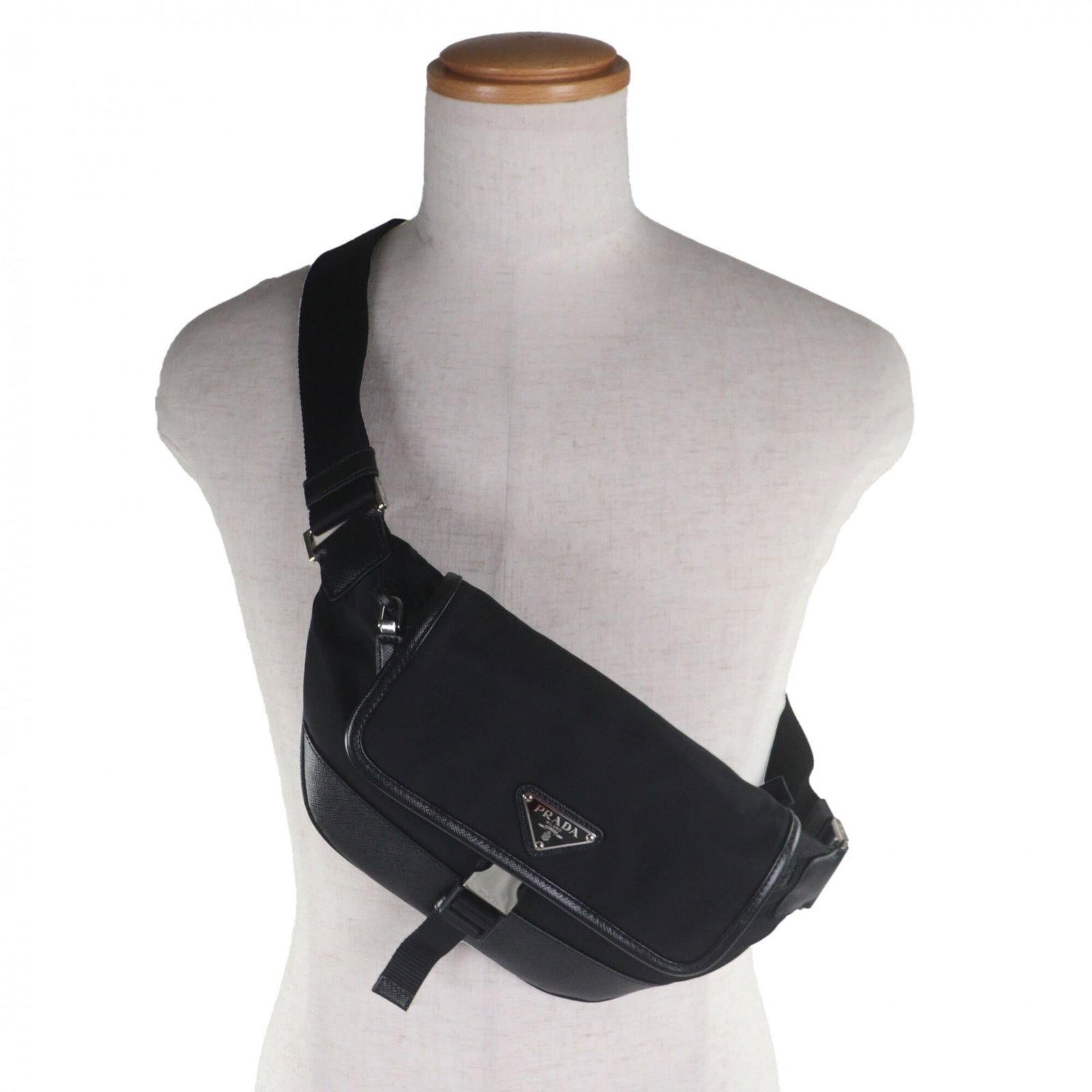 Nylon Leather Sling Prada - 2