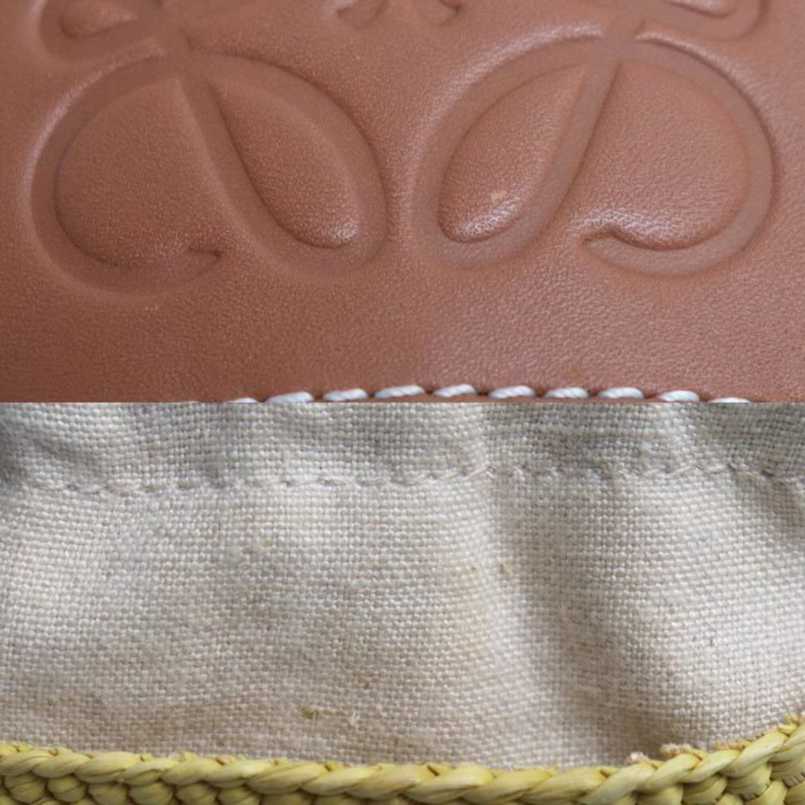 Raffia Leather Shoulder Bag Loewe - 5