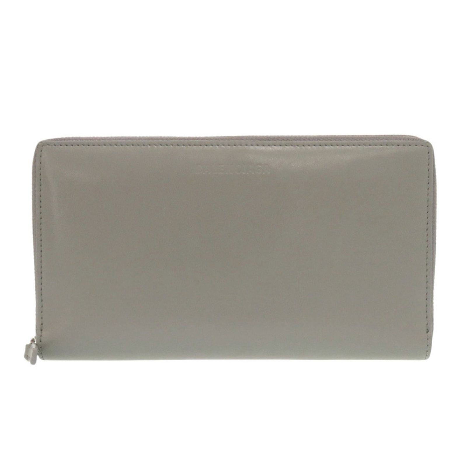 Long Wallet Leather Bi Fold Balenciaga: Long Wallet Leather Bi Fold Balenciaga The Long Wallet Leather Bi Fold Balenciaga is a stylish and functional accessory, featuring a sleek gray leather design with a classic bi-fold layout. Measuring