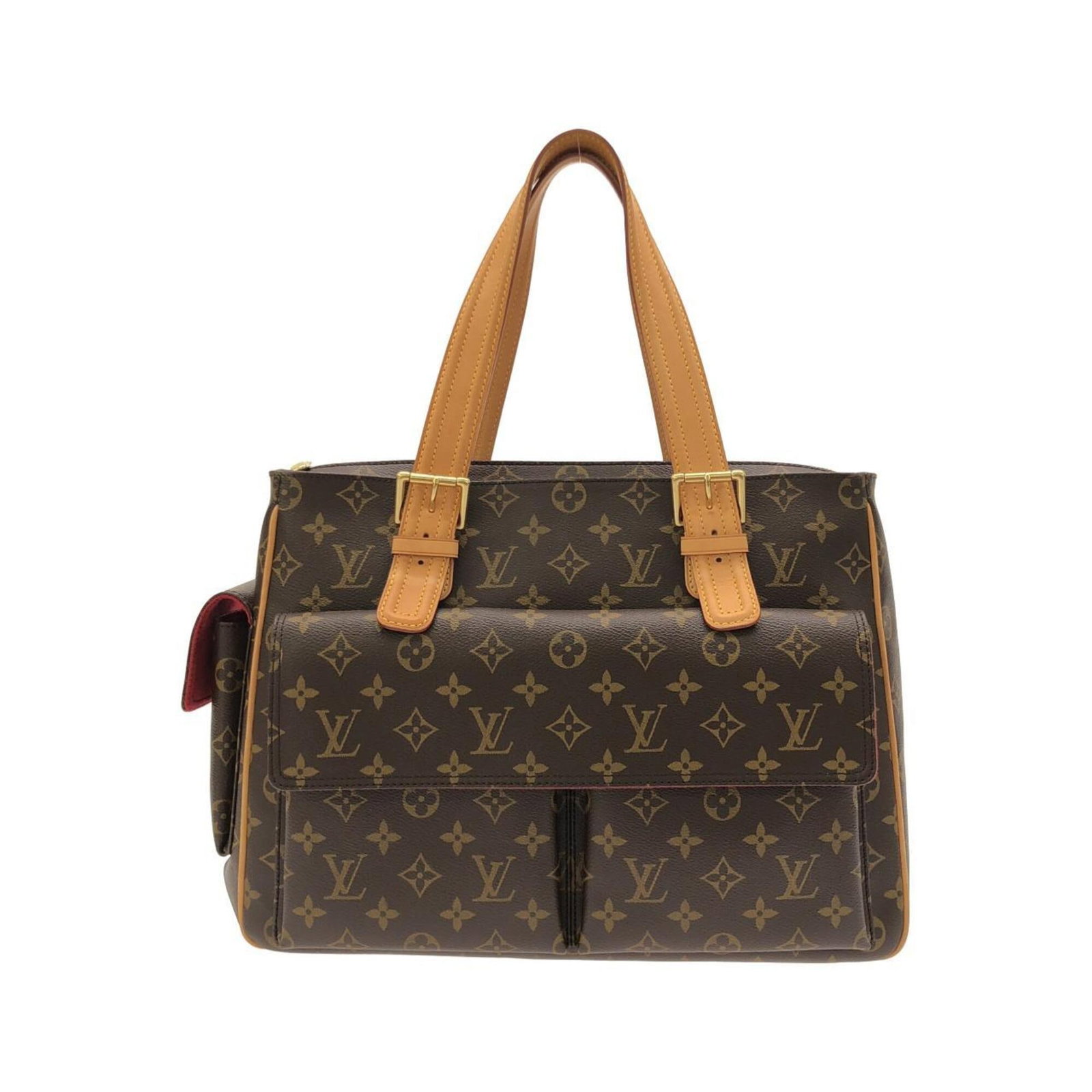 Louis Vuitton Handbag Coated Canvas: Louis Vuitton Handbag Coated Canvas Coated canvas construction provides durability and style to this Louis Vuitton handbag. The marron color and gold hardware add a touch of sophistication, while the