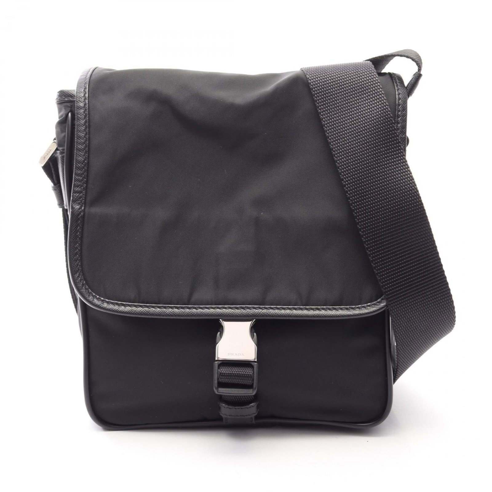 Prada Handbag Shoulder Bag Nylon Saffiano Triangle: Prada Handbag Shoulder Bag Nylon Saffiano Triangle Prada's Saffiano nylon triangle shoulder bag features a sleek, modern design with clean lines and a versatile size. Made from durable Saffiano nylon,