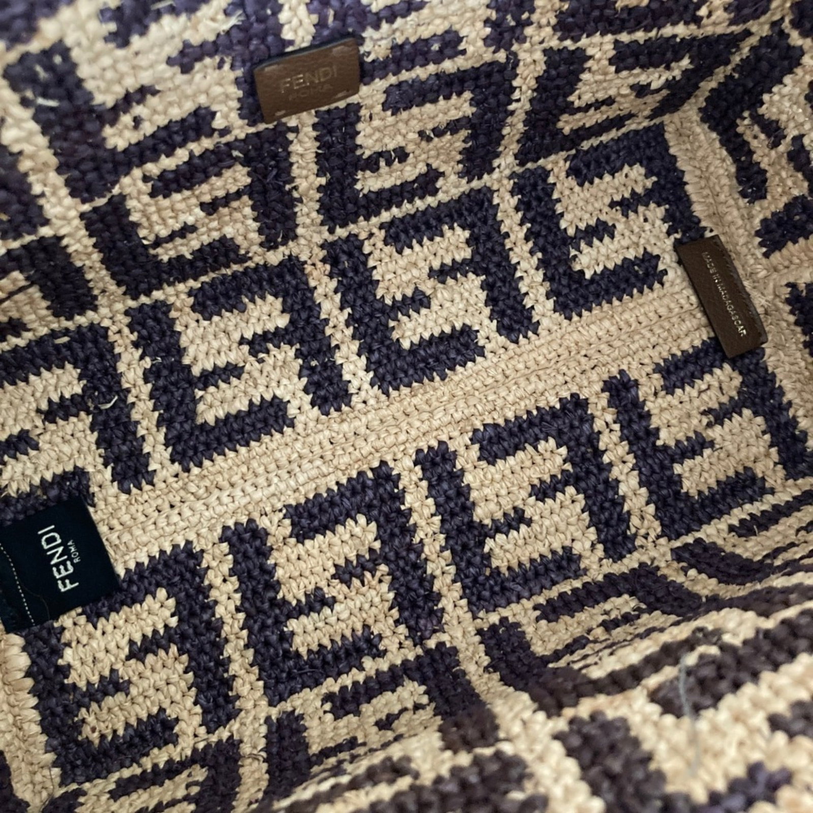 Fendi Tote Raffia Bag - 5