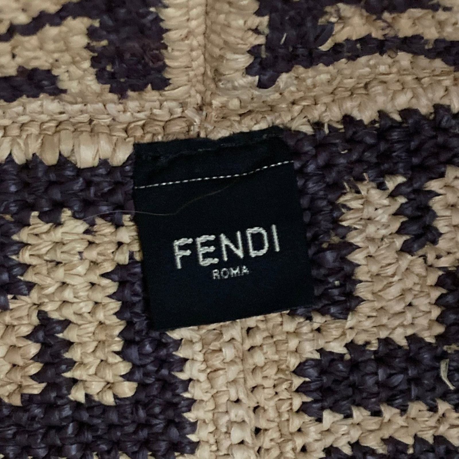 Fendi Tote Raffia Bag - 6