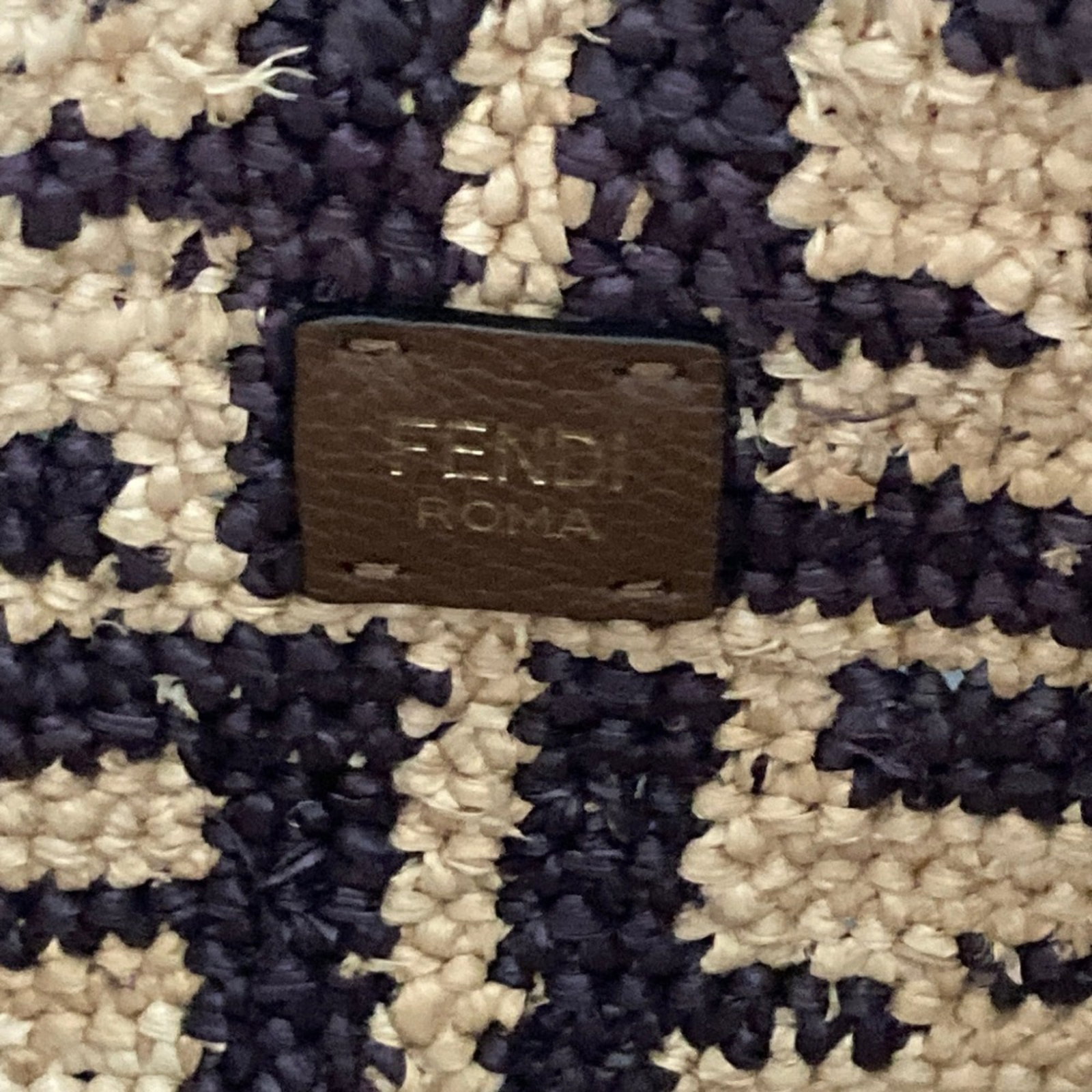 Fendi Tote Raffia Bag - 7