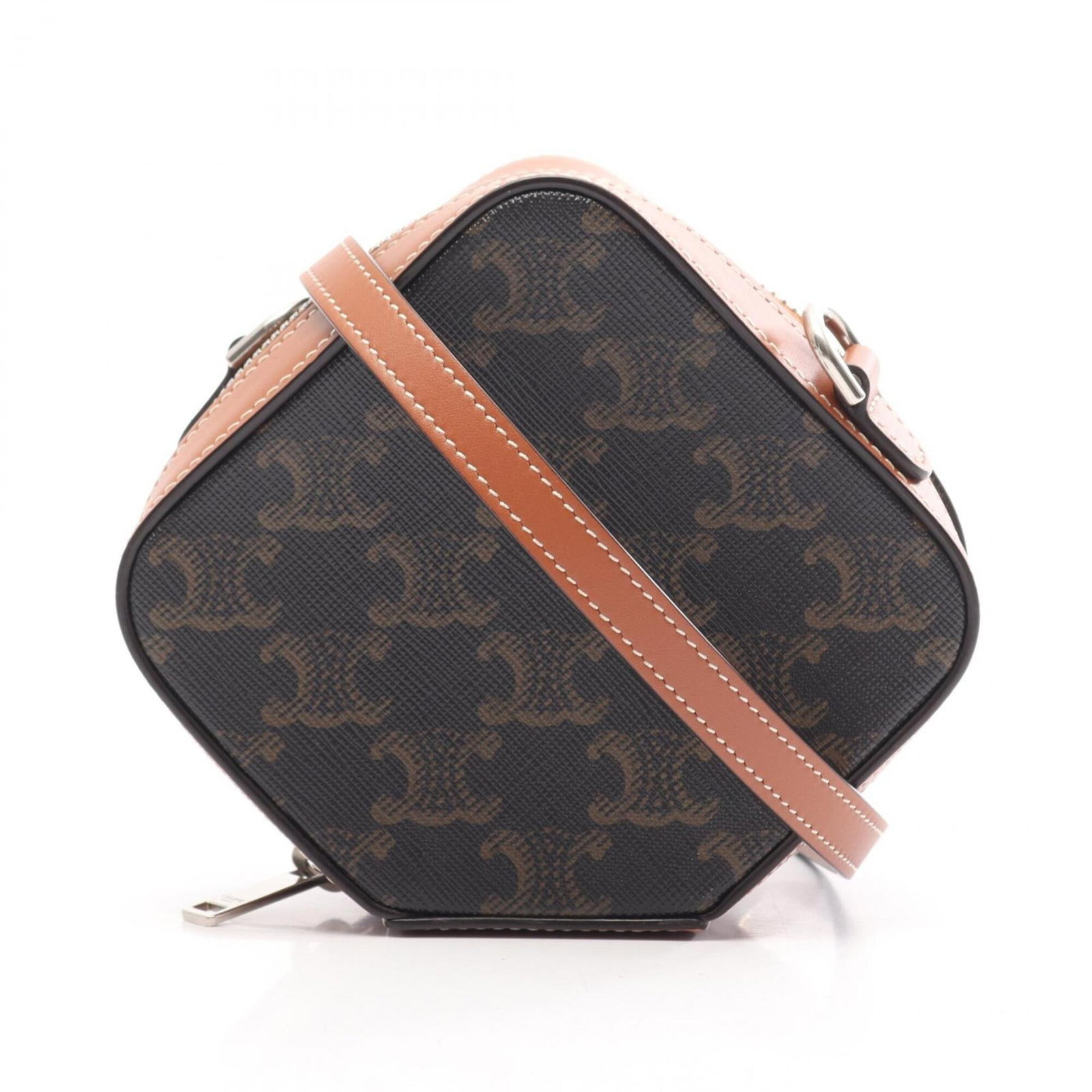 Shoulder Bag Coated Handbag Canvas Leather: Shoulder Bag Coated Handbag Canvas Leather Coated canvas and leather blend in this sleek shoulder bag, available in black and brown. Measuring 12.5cm x 14.5cm x 5cm, it features a compact design with 
