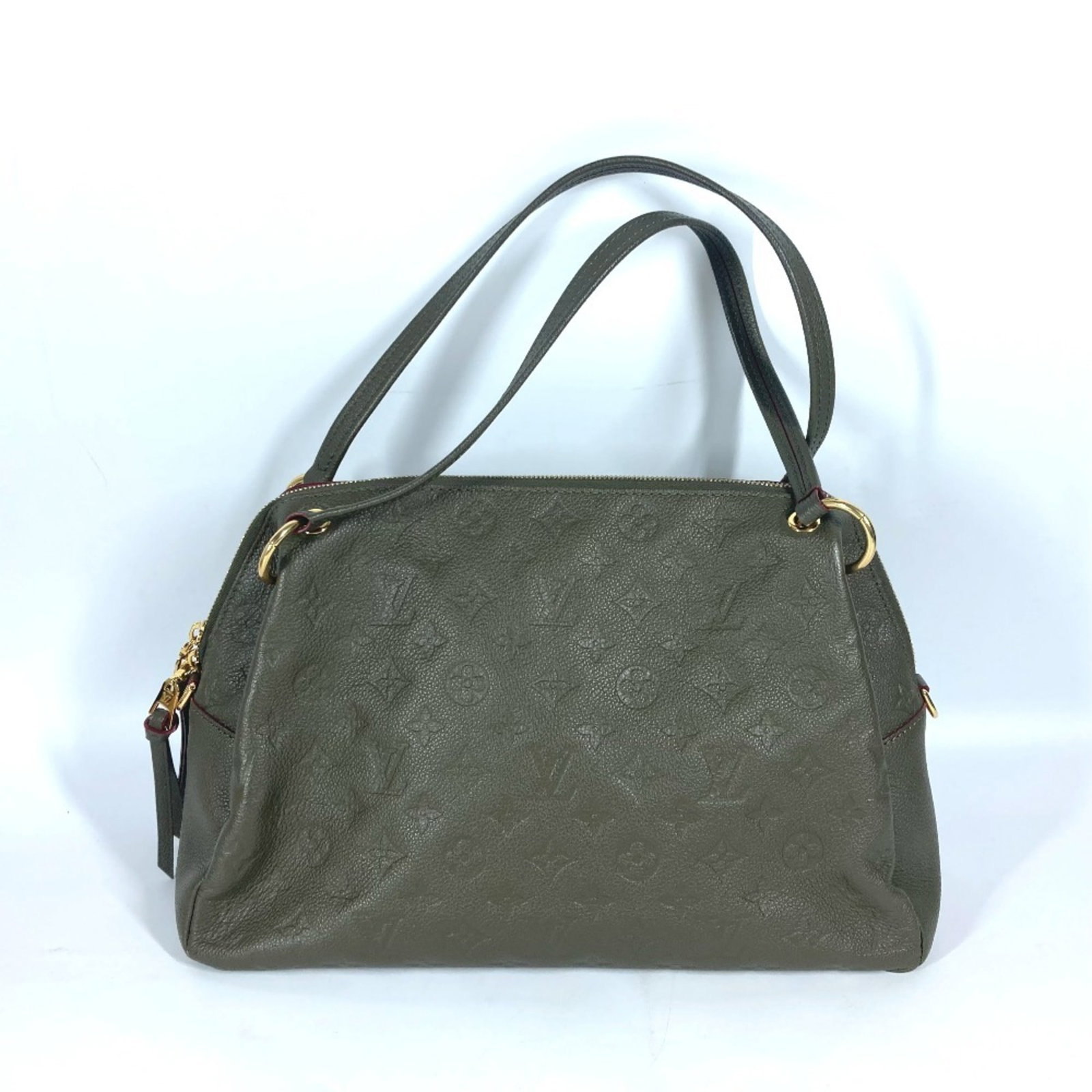 Shoulder Bag Monogram Louis Vuitton Empreinte: Shoulder Bag Monogram Louis Vuitton Empreinte Monogram Empreinte shoulder bag from Louis Vuitton, featuring the iconic khaki color and classic design. Made from high-quality materials, this bag measur