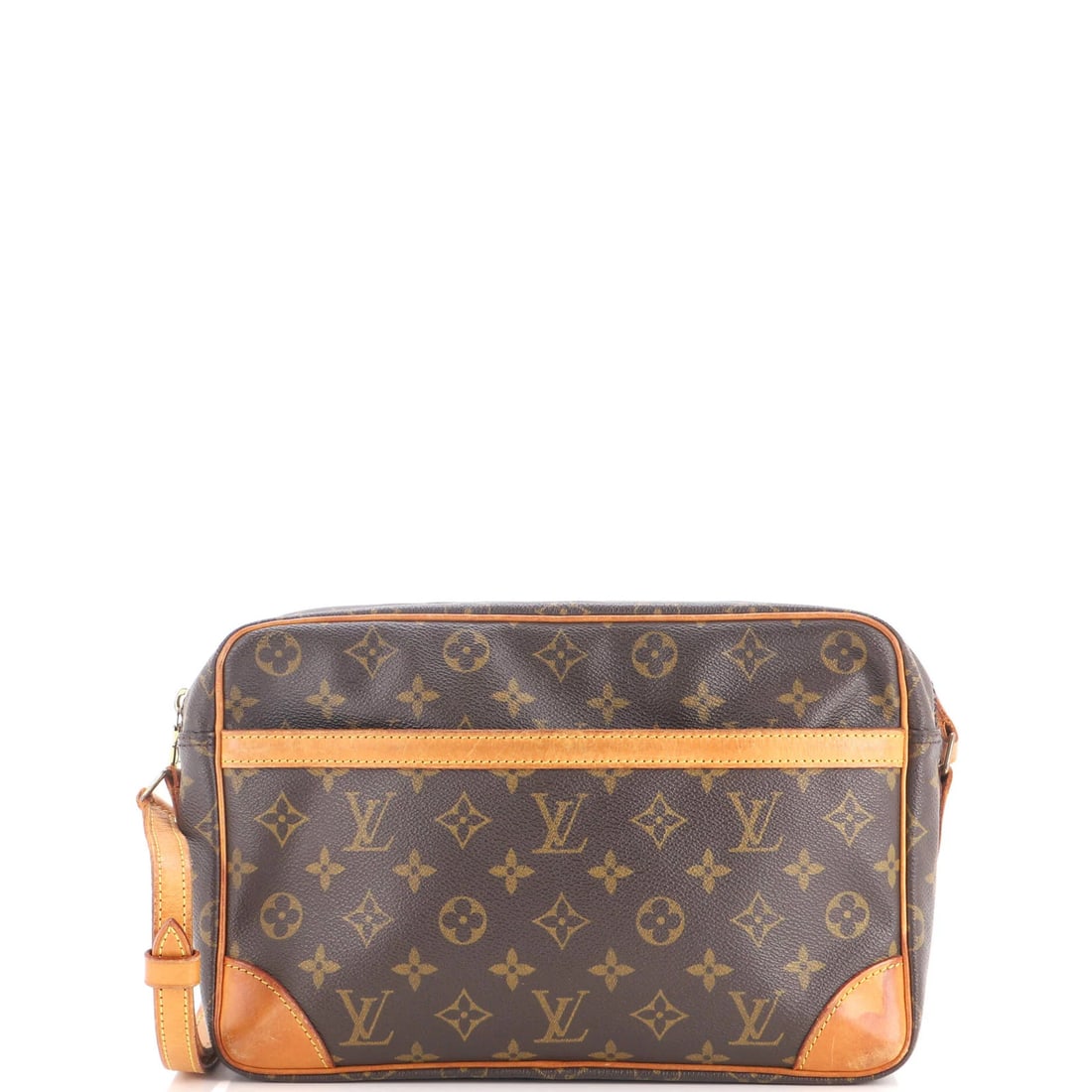 Canvas Monogram Louis Vuitton Trocadero Handbag 30: Canvas Monogram Louis Vuitton Trocadero Handbag 30 Canvas Monogram Louis Vuitton Trocadero Handbag 30 - A Timeless Brown Classic. This cross body bag features a canvas exterior with a classic brown