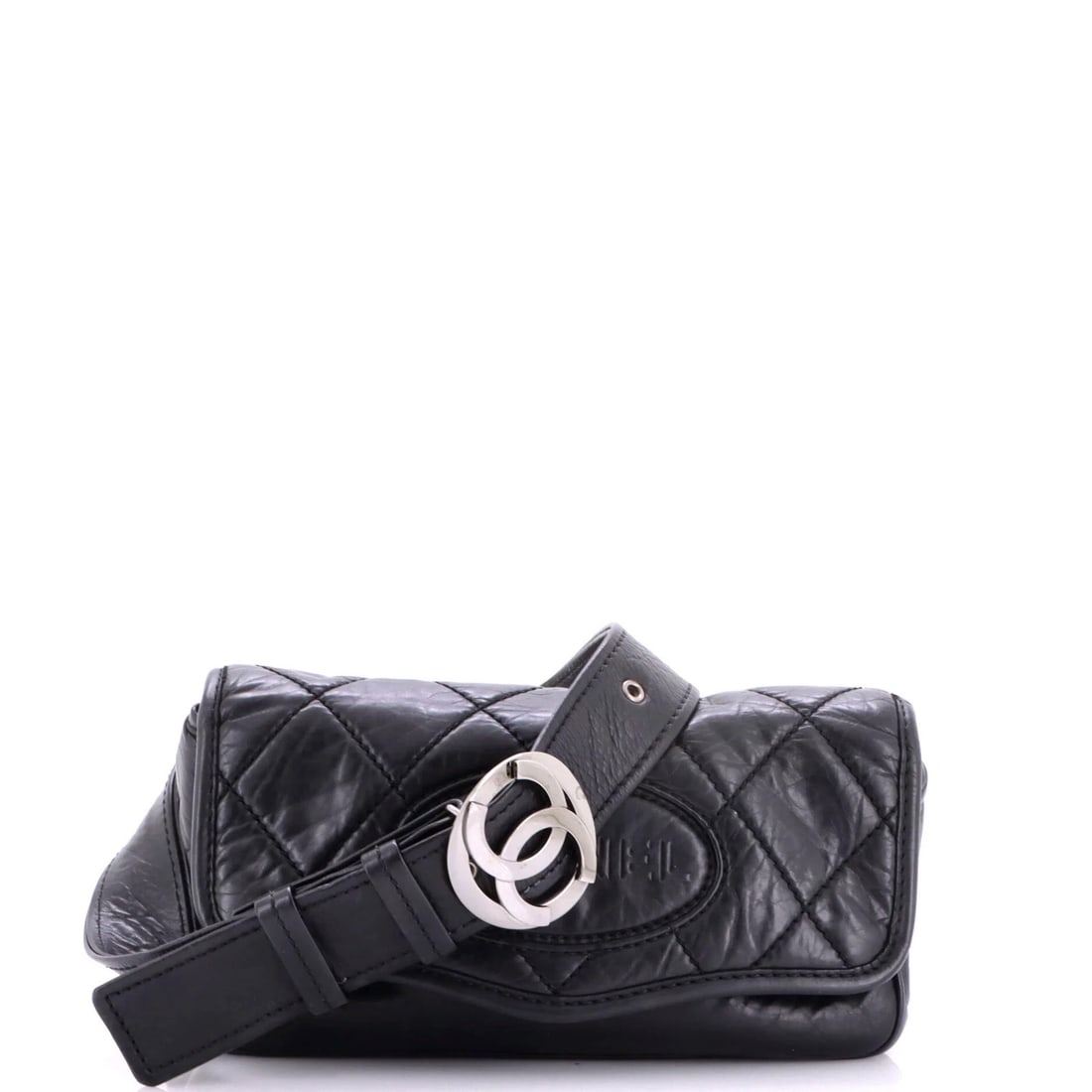 Medium Calfskin Aged Bag Quilted Chanel Vintage Messenger (1 of 8)