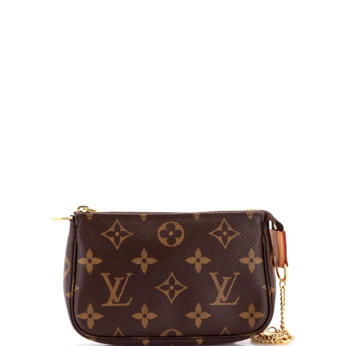 Louis Vuitton Pochette Accessoires Monogram Canvas Mini: Louis Vuitton Pochette Accessoires Monogram Canvas Mini The Louis Vuitton Pochette Accessoires Monogram Canvas Mini is a stylish and compact clutch, measuring 6.5" in handle drop and 4.5" in height,